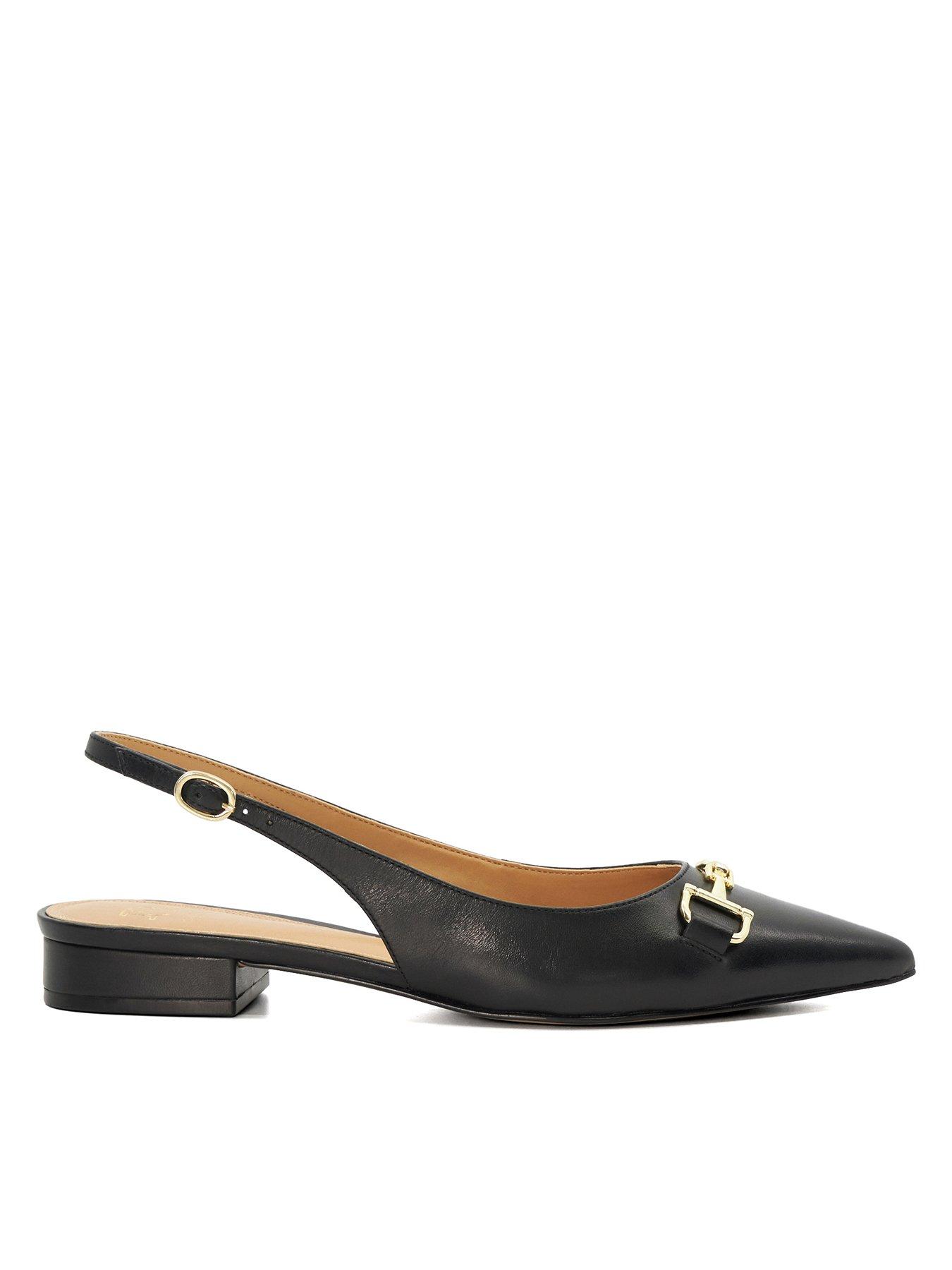 dune-london-hopeful-branded-snaffle-trim-ballet-shoes-black