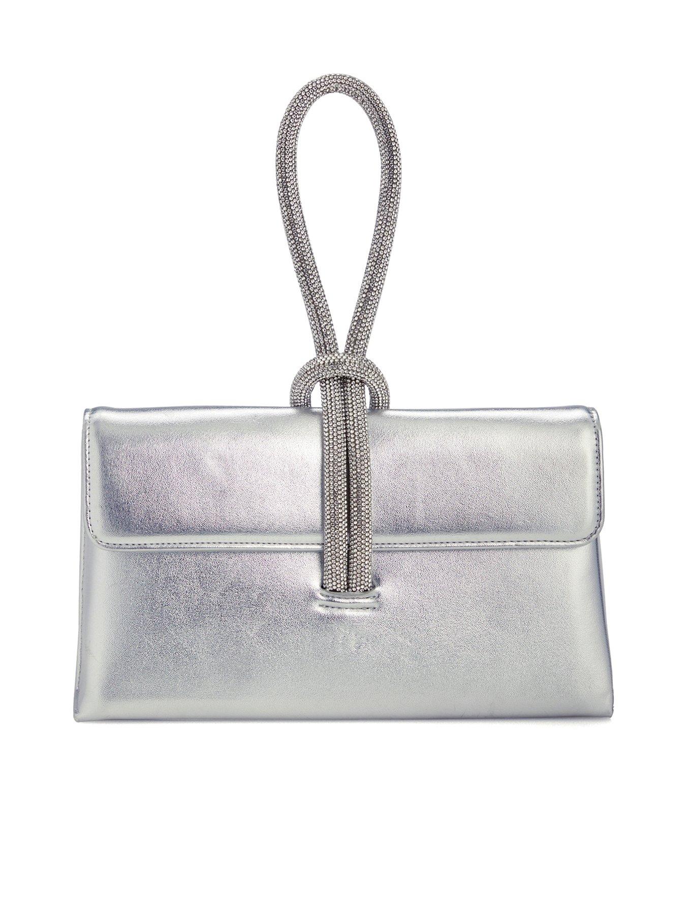 dune-london-brynie-diamante-loop-handle-grab-bag-silver