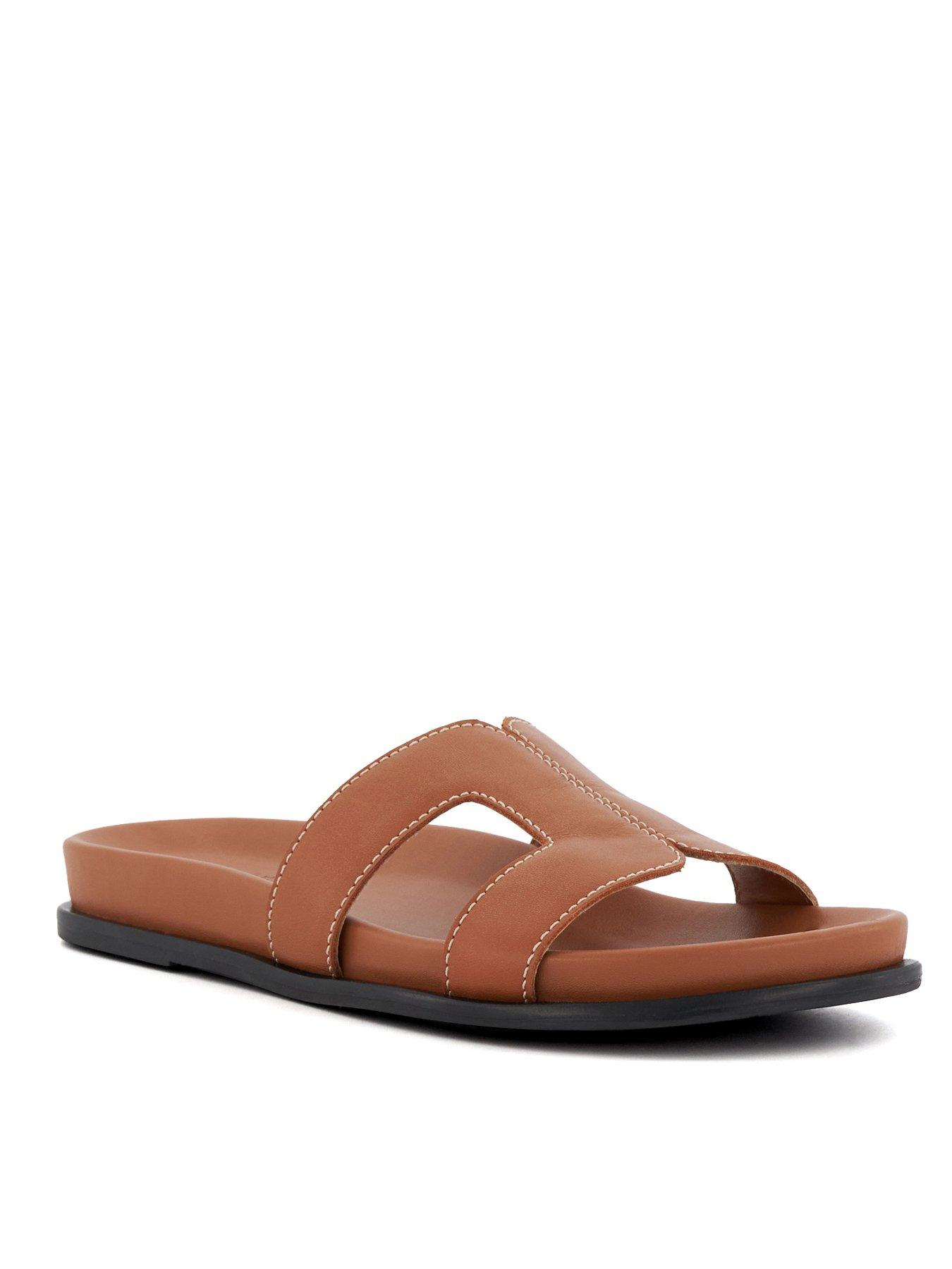 dune-london-loupa-topstitch-detail-comfort-footbed-slider-sandals-tan-light-brownstillFront