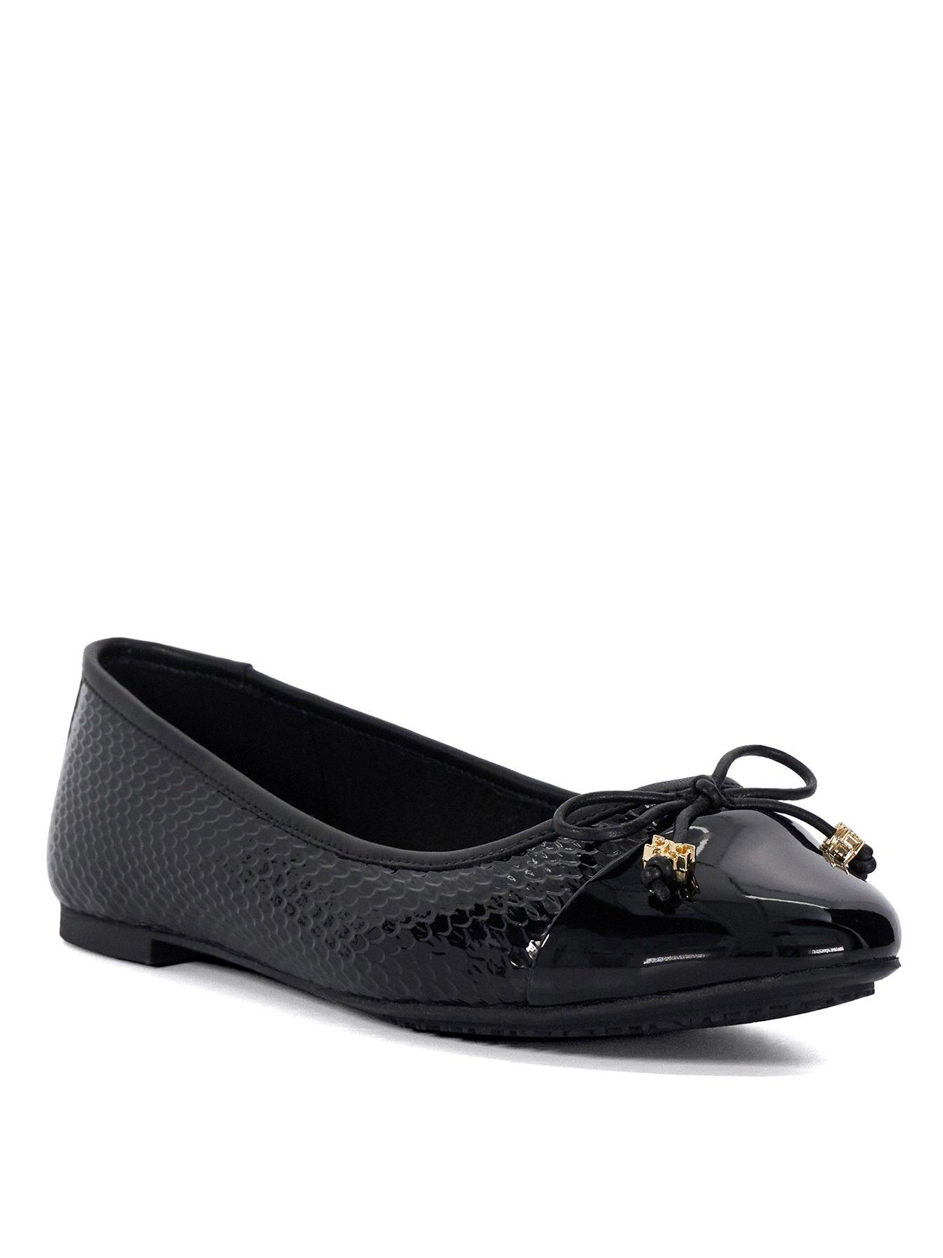 dune-london-hallo-charm-detail-ballet-shoes-blackstillFront