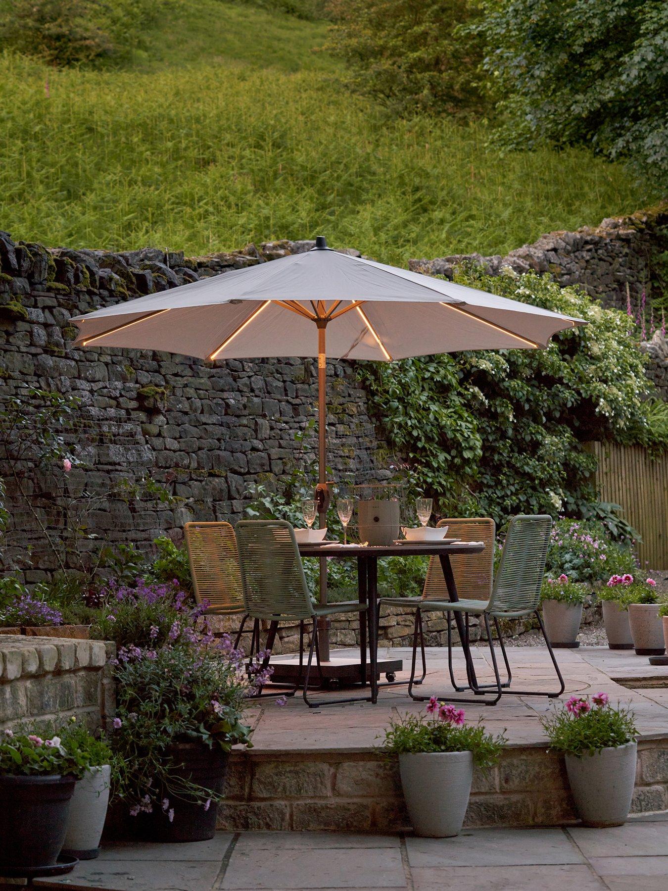 pacific-lifestyle-glow-defender-3m-round-luna-grey-centre-pole-parasol