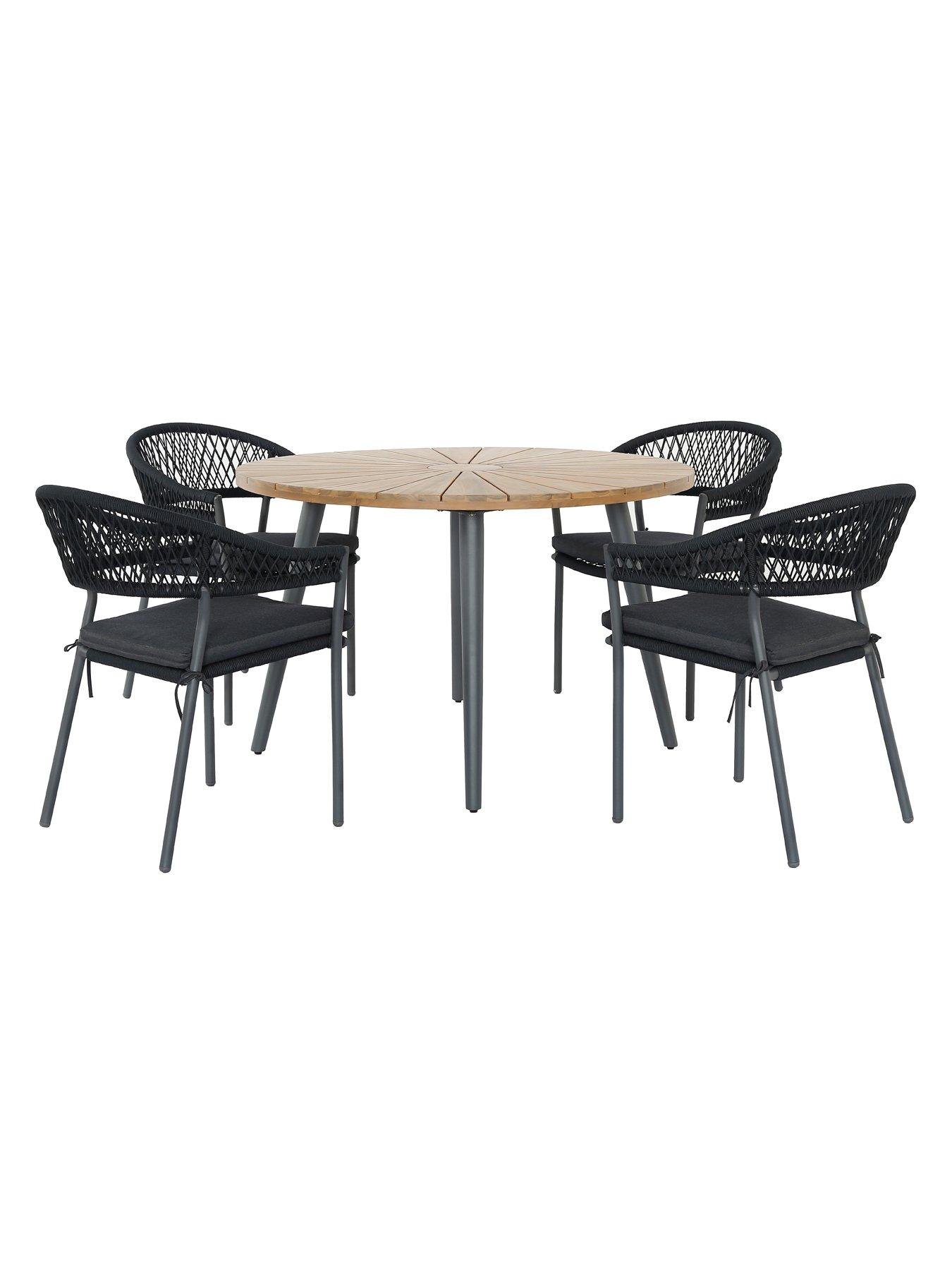Image 4 of 6 of Pacific Lifestyle Bazel Outdoor 4 Seater Dining Set