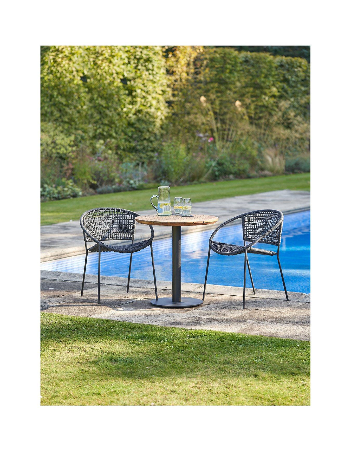Pacific Lifestyle Dakota Outdoor Bistro Set Black