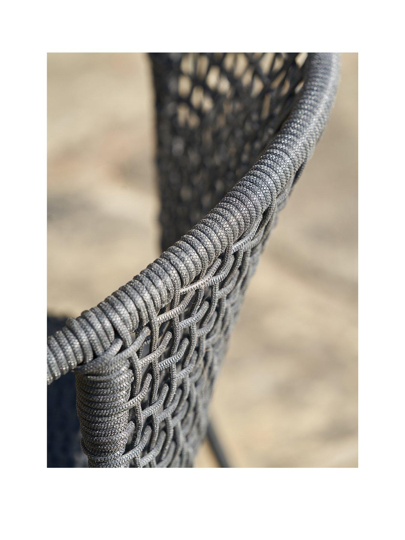Image 2 of 6 of Pacific Lifestyle Dakota Outdoor 4 Seater Dining Set Black