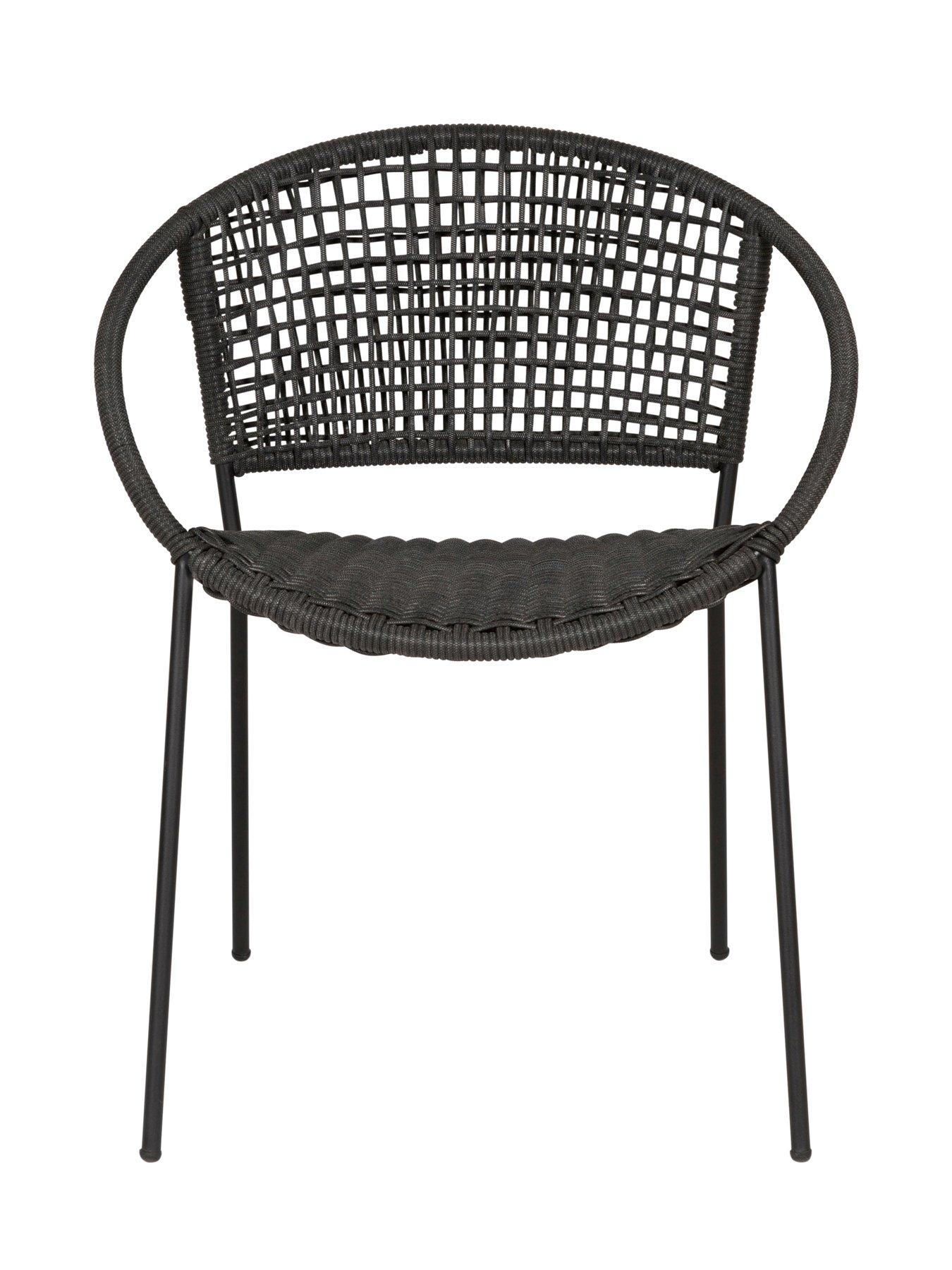 Image 5 of 6 of Pacific Lifestyle Dakota Outdoor 4 Seater Dining Set Black