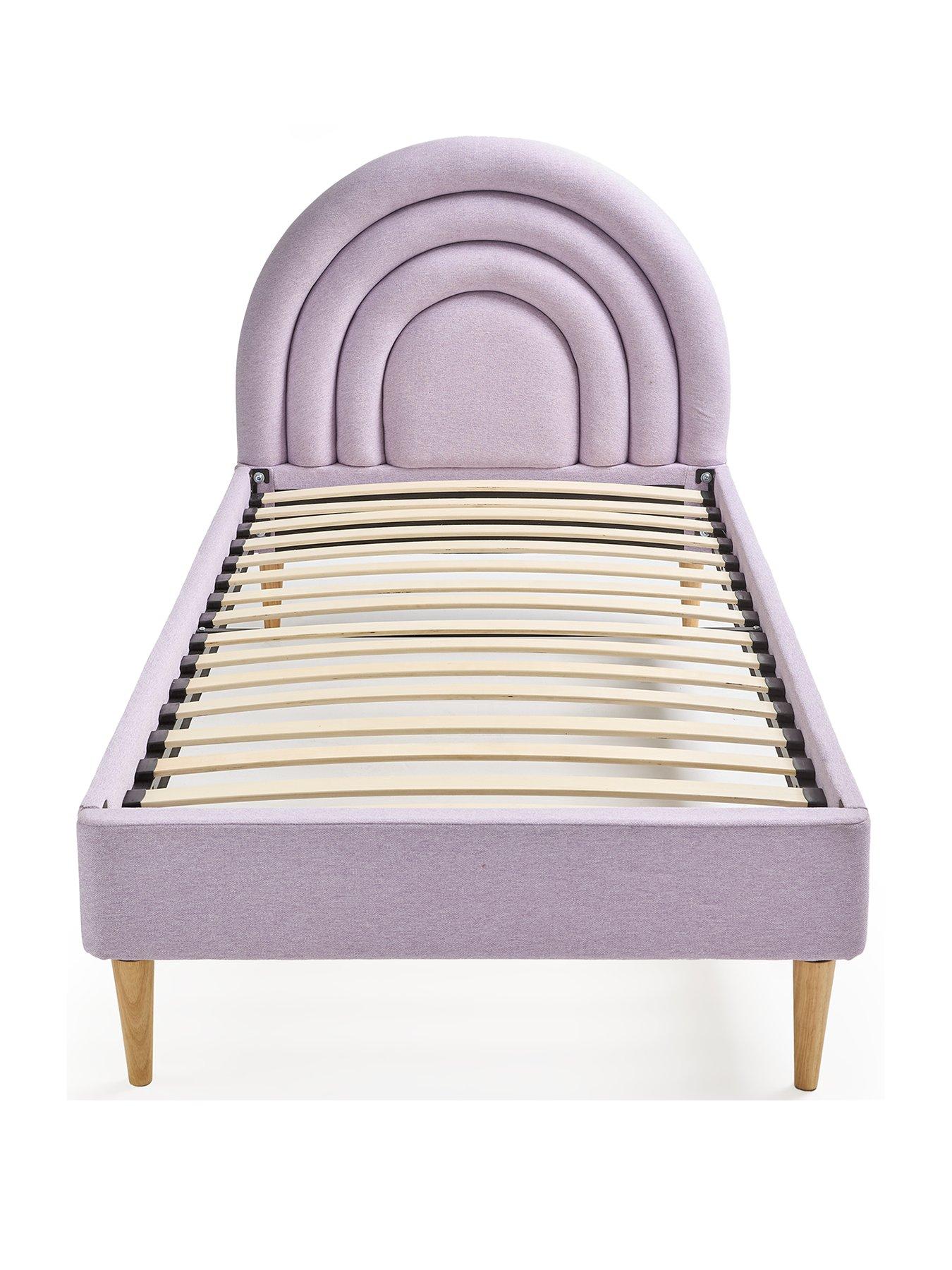 very-home-rainbow-small-double-bed-with-mattress-option-buy-amp-save-lilac-fscreg-certifiedstillFront