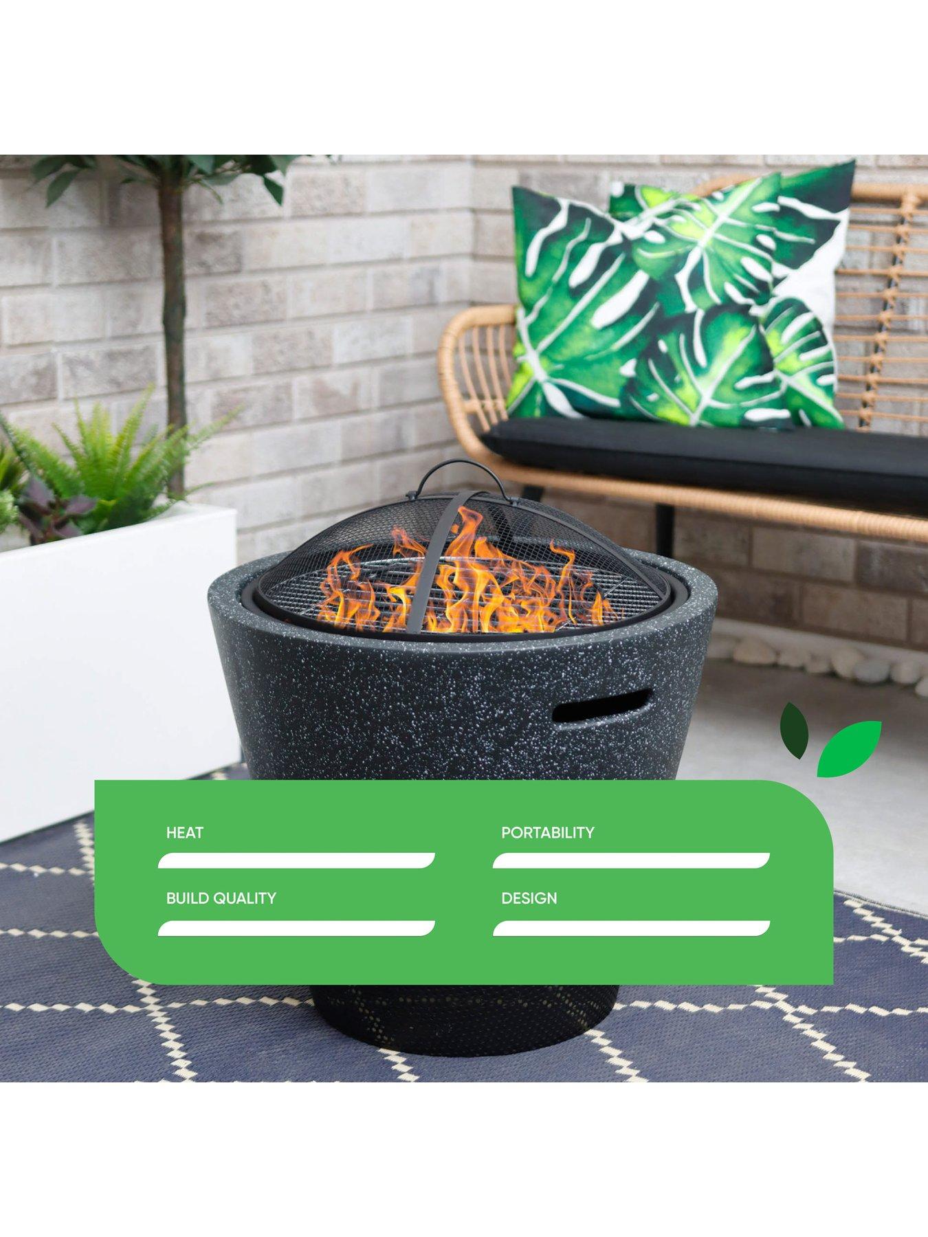 Image 6 of 7 of Streetwize MGO Round Firepit/BBQ with Log Storage