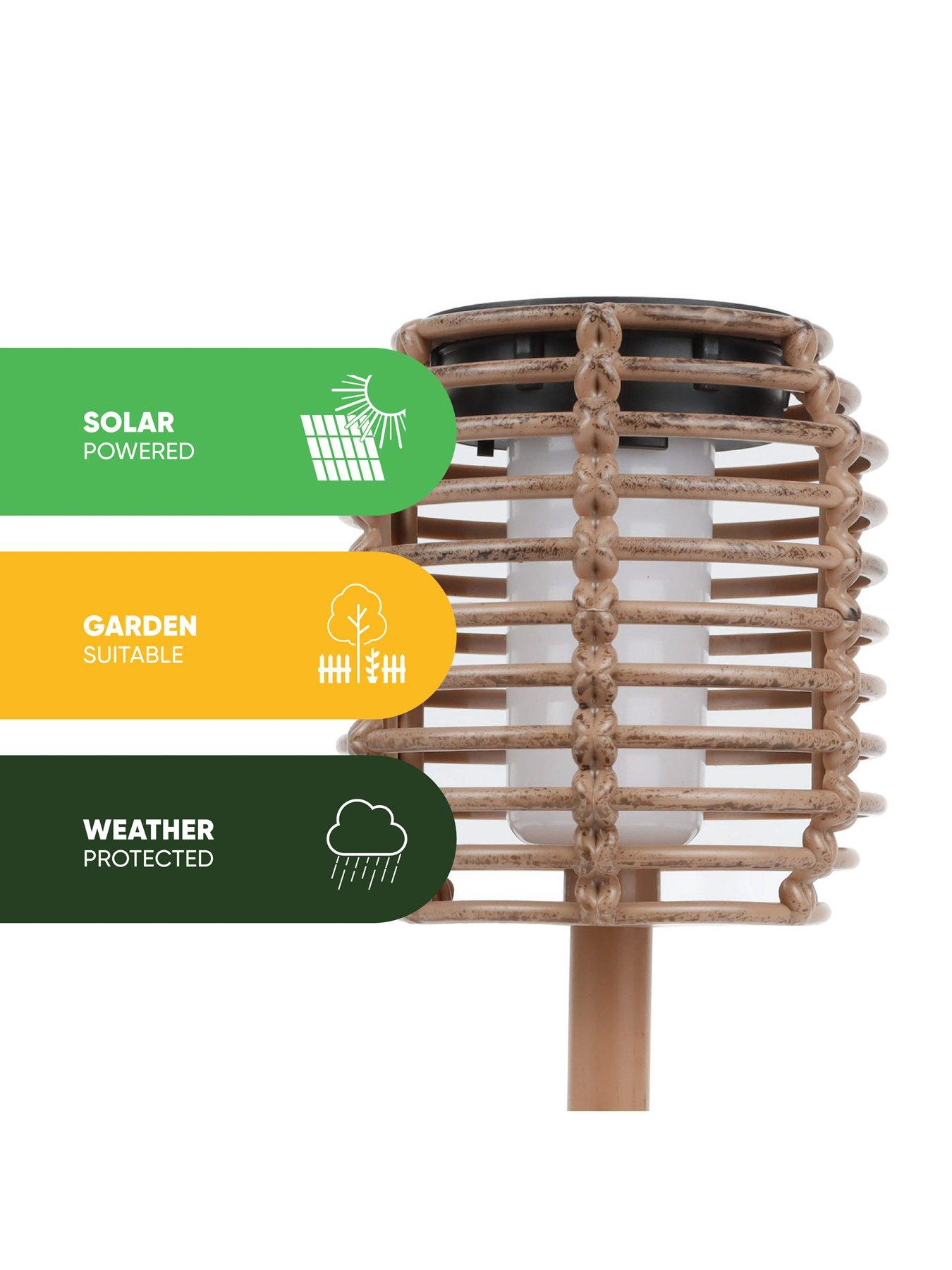 streetwize-solar-rattan-effect-plasticnbspstake-lights-pack-of-2outfit