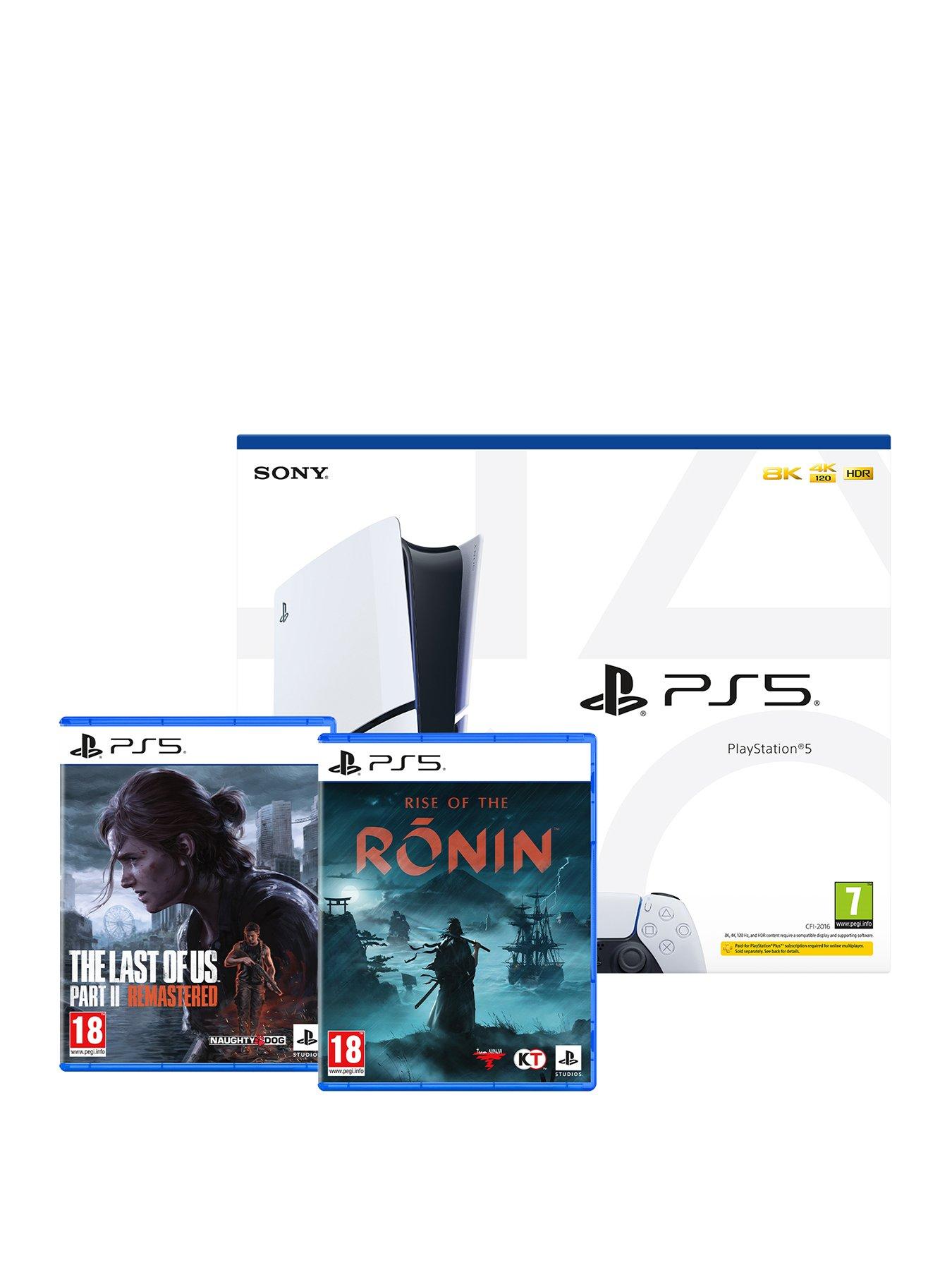 undefined Disc Console with The Last of Us Part II Remastered  &  Rise of The Ronin