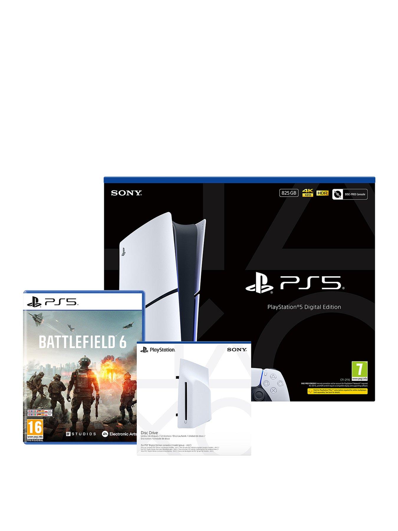 playstation-5-digital-edition-ndash-825gb-with-battlefieldnbsp6-amp-disc-drivefront