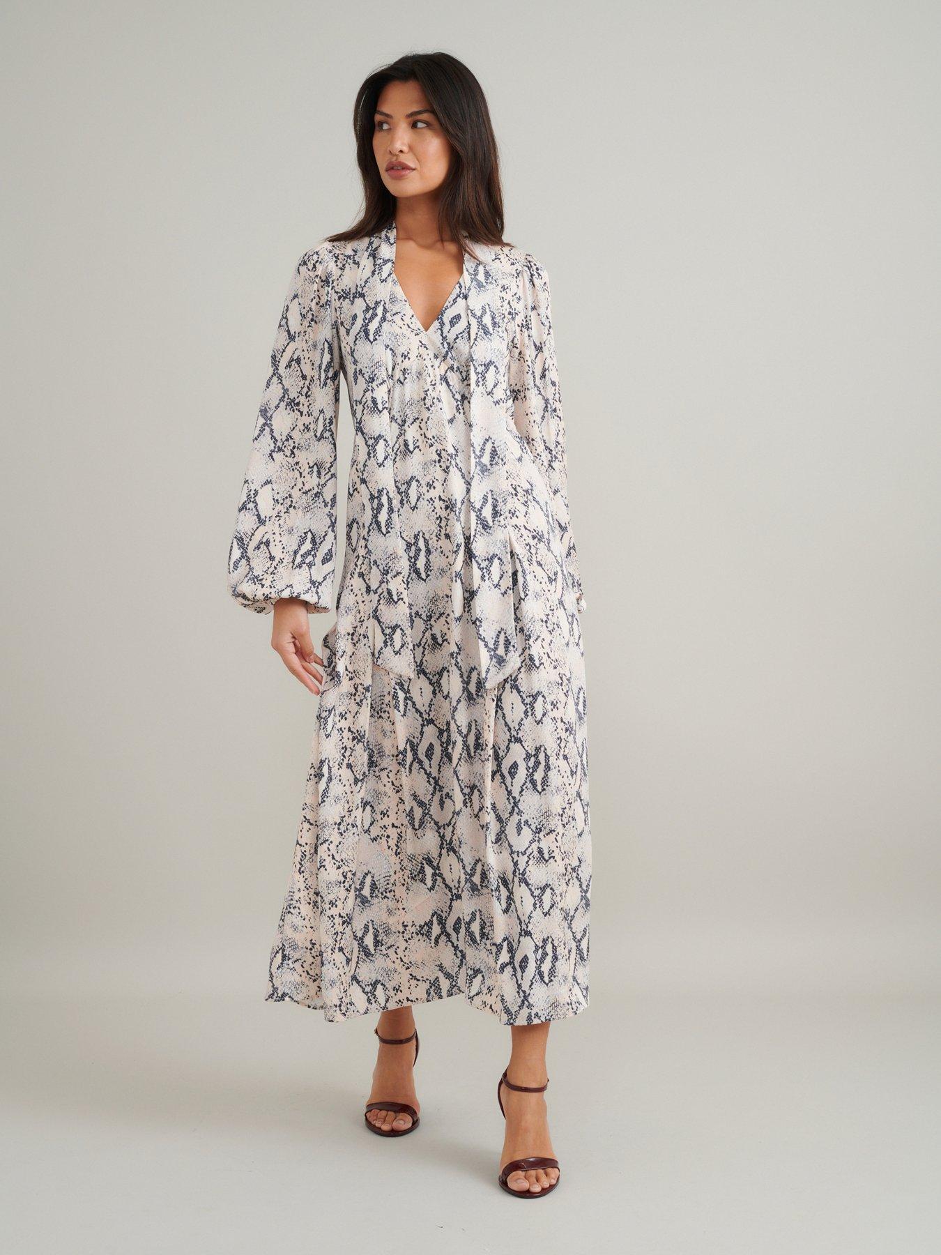 Image 1 of 3 of Nobodys Child Carla Midi Dress - Brown