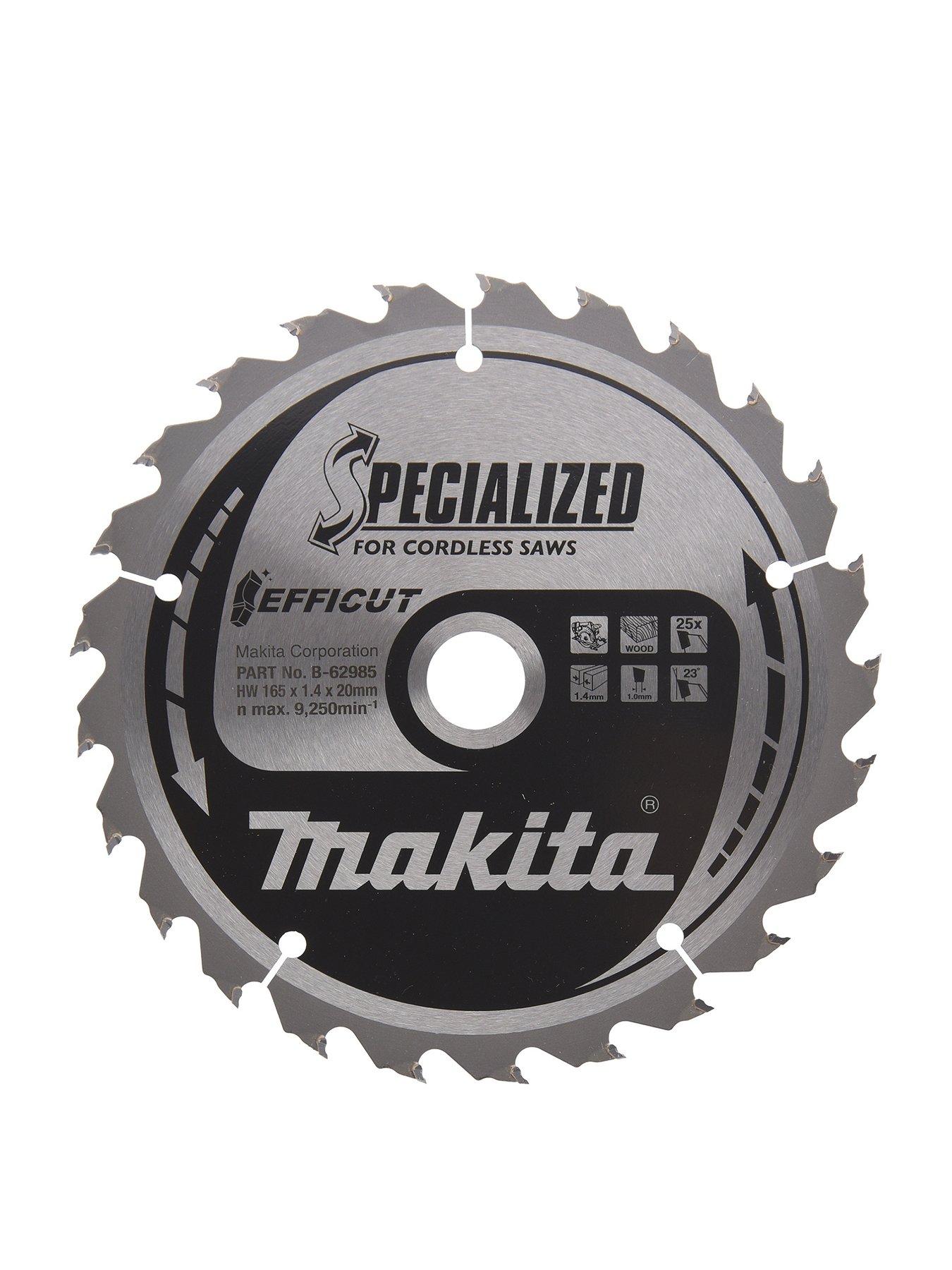 makita-efficut-165mm-circular-saw-blade-specifically-designed-for-cordless-circular-sawsfront