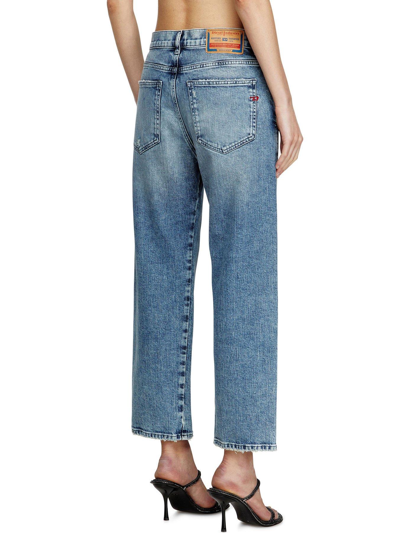Image 2 of 4 of Diesel 2016 D-air Straight Fit Jeans - Mid Wash