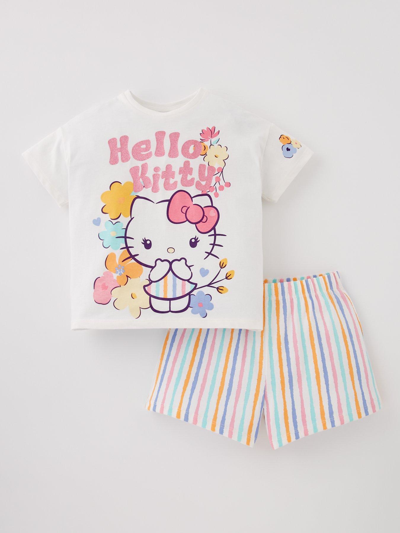 undefined Hello Kitty Short Sleeve Striped Pyjamas - Multi