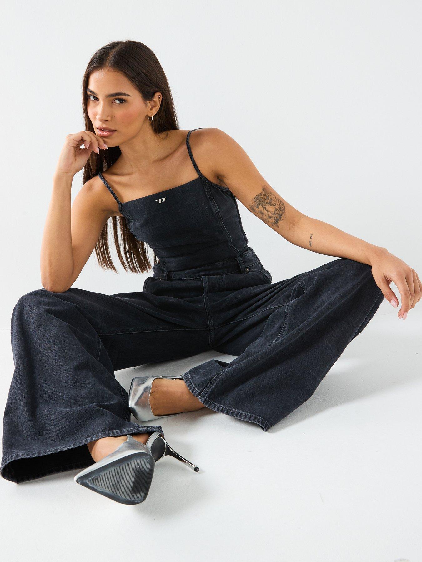 Image 4 of 5 of Diesel De-Vors Denim Jumpsuit - Dark Wash