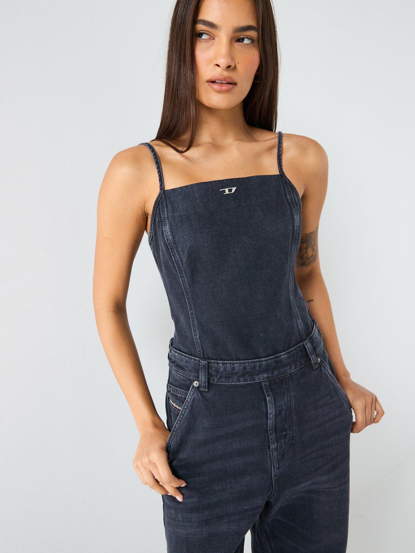 Image 5 of 5 of Diesel De-Vors Denim Jumpsuit - Dark Wash