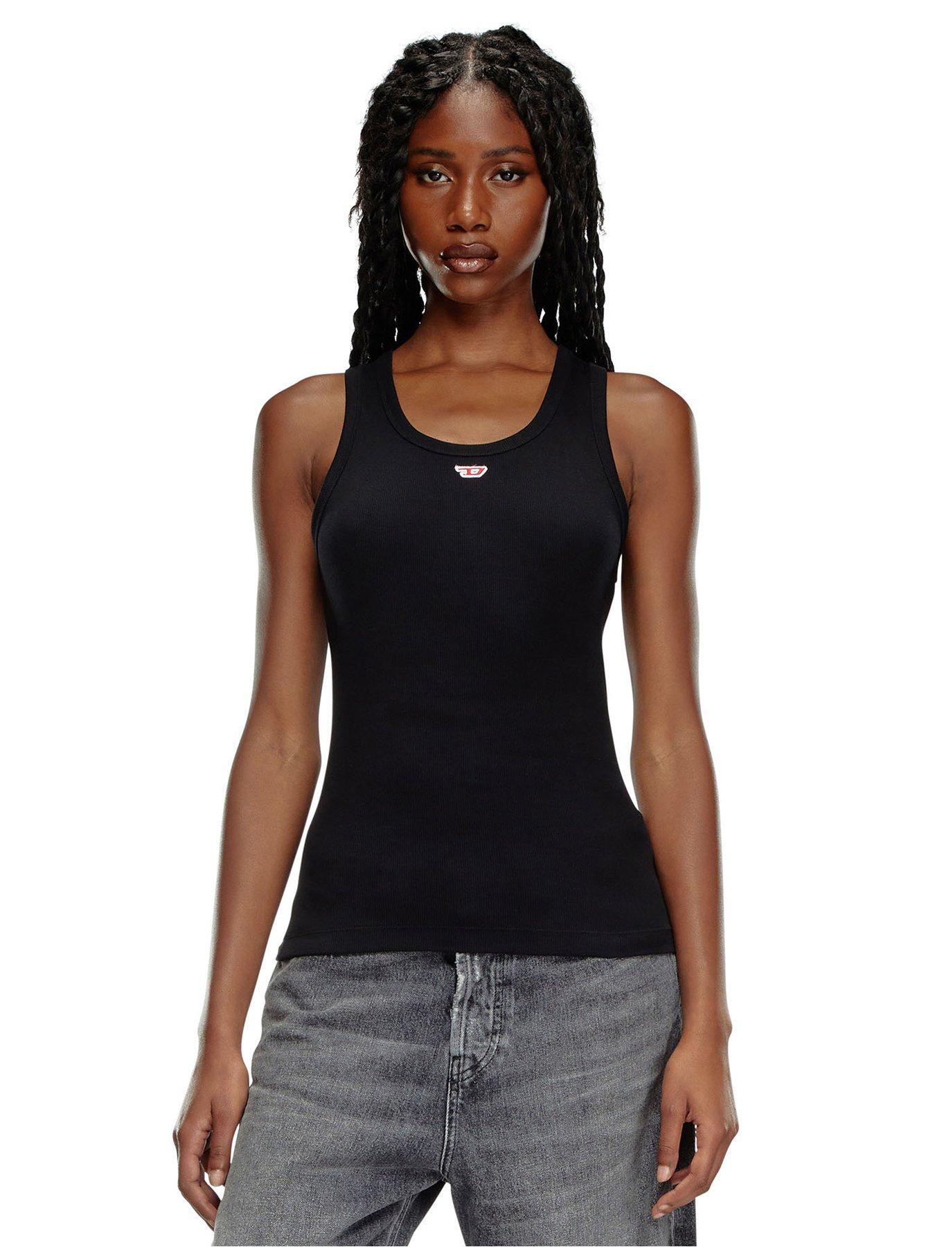 Image of Diesel T-anky-d Small Logo Vest Top - Black
