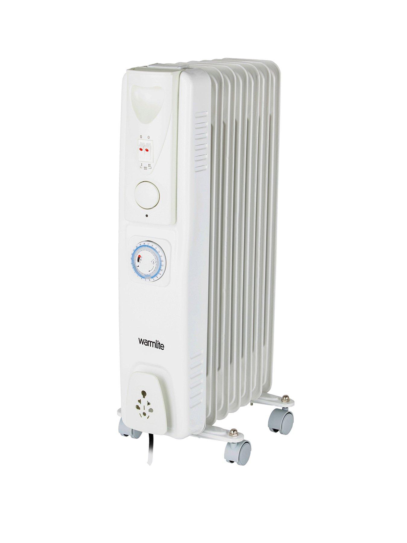 undefined 1500W 7-Fin Oil-Filled Radiator with 24-Hour Timer - White