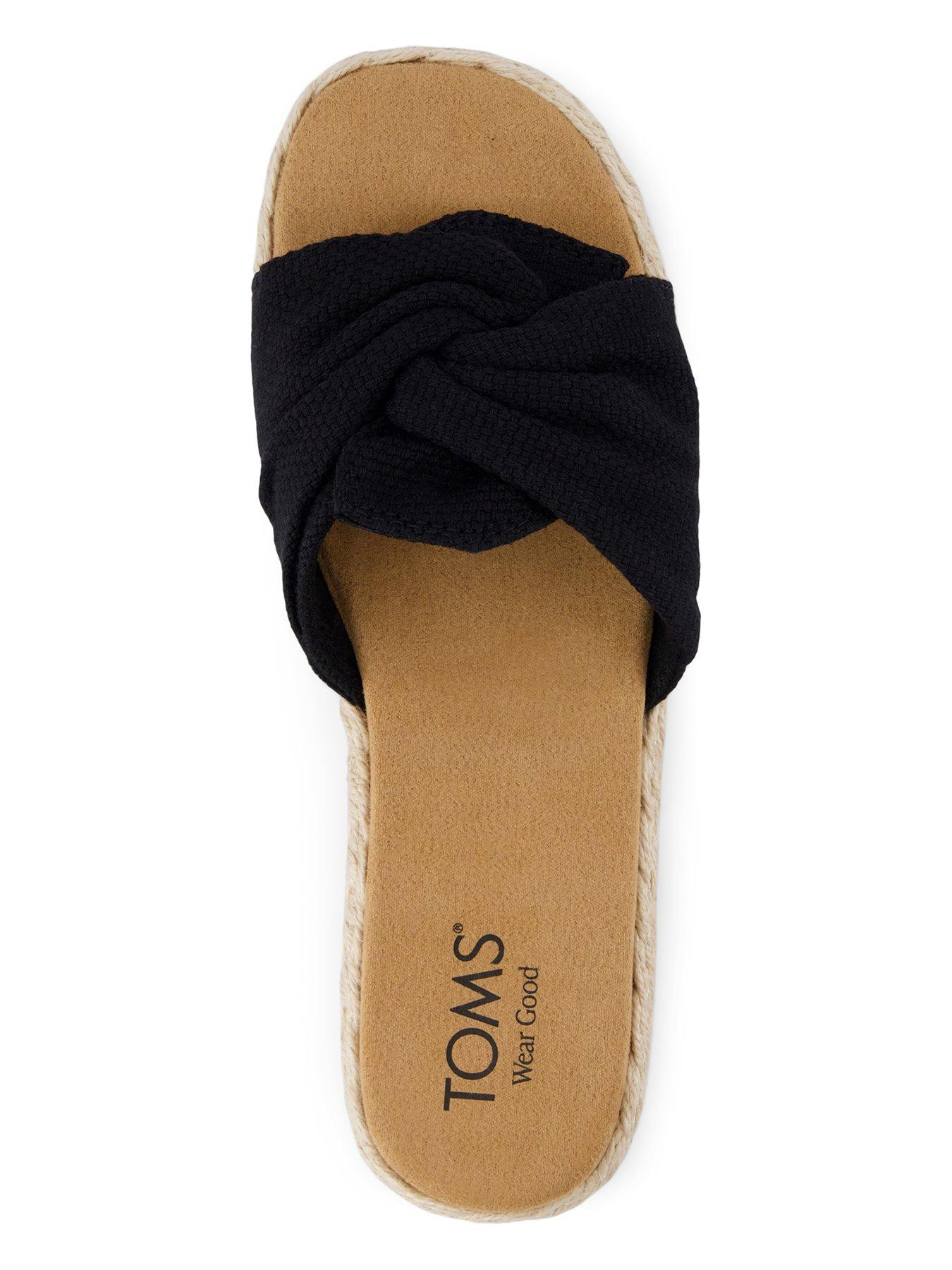 Image 4 of 7 of TOMS Abby Sliders - Black