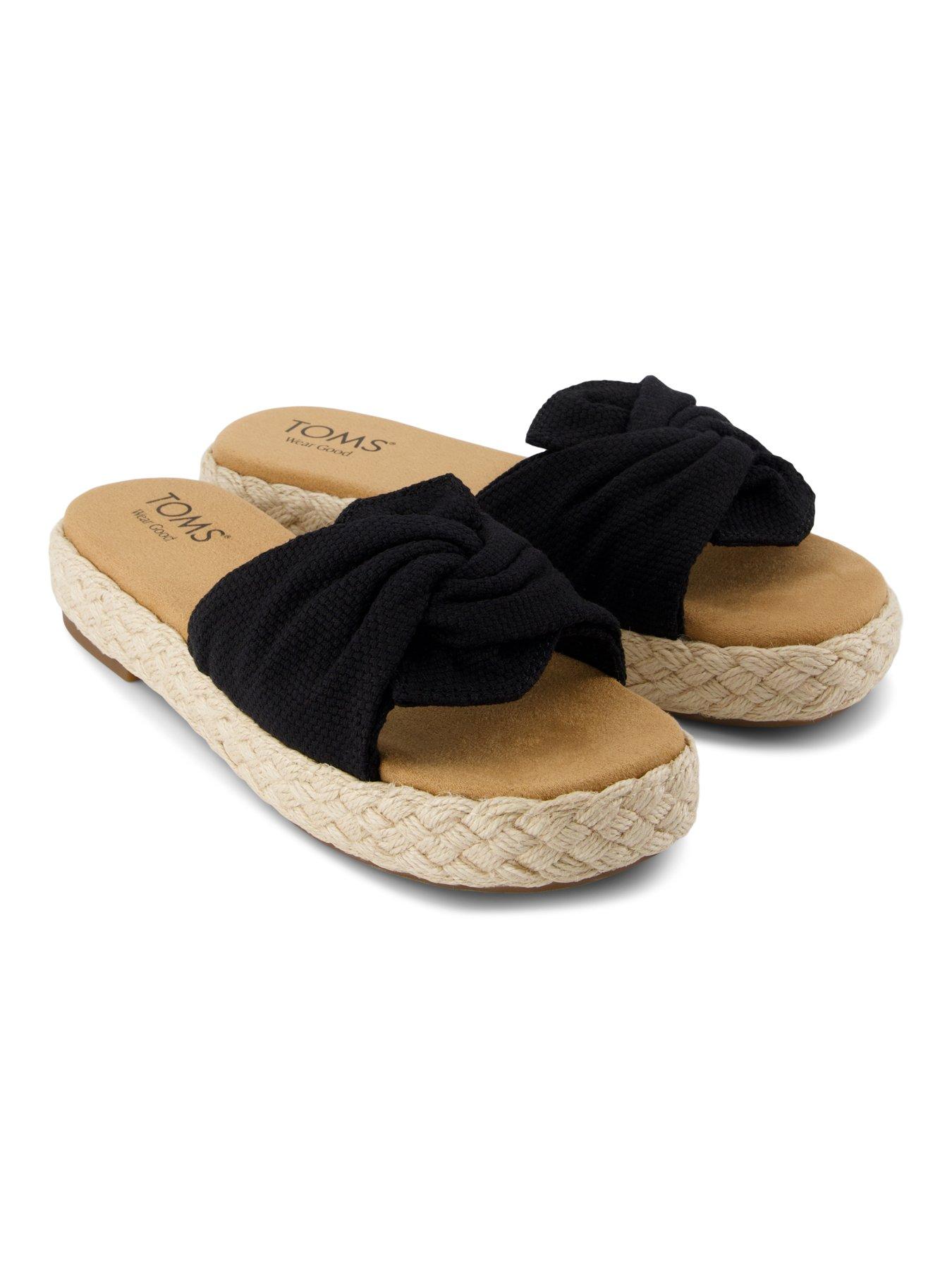 Image 6 of 7 of TOMS Abby Sliders - Black
