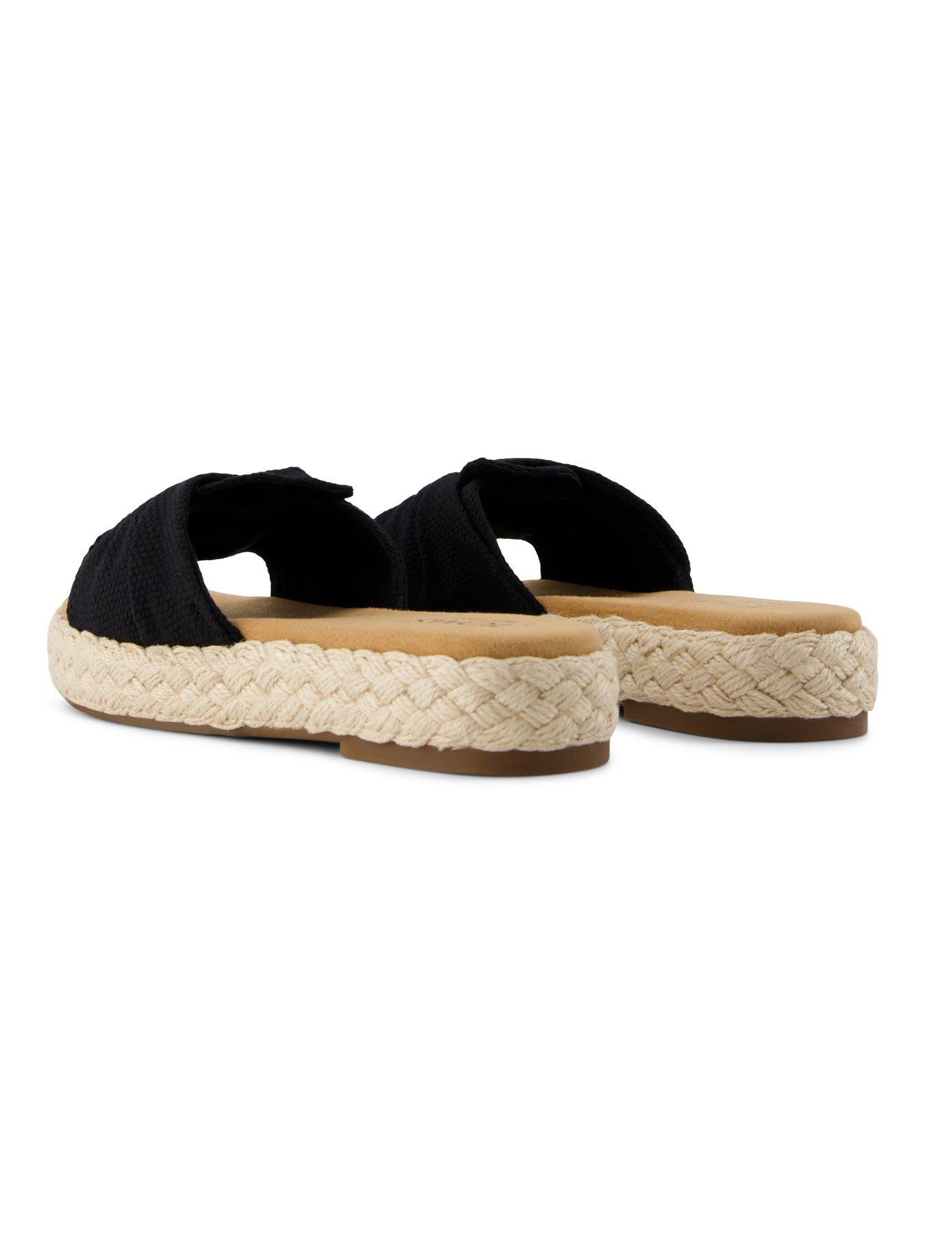 Image 7 of 7 of TOMS Abby Sliders - Black