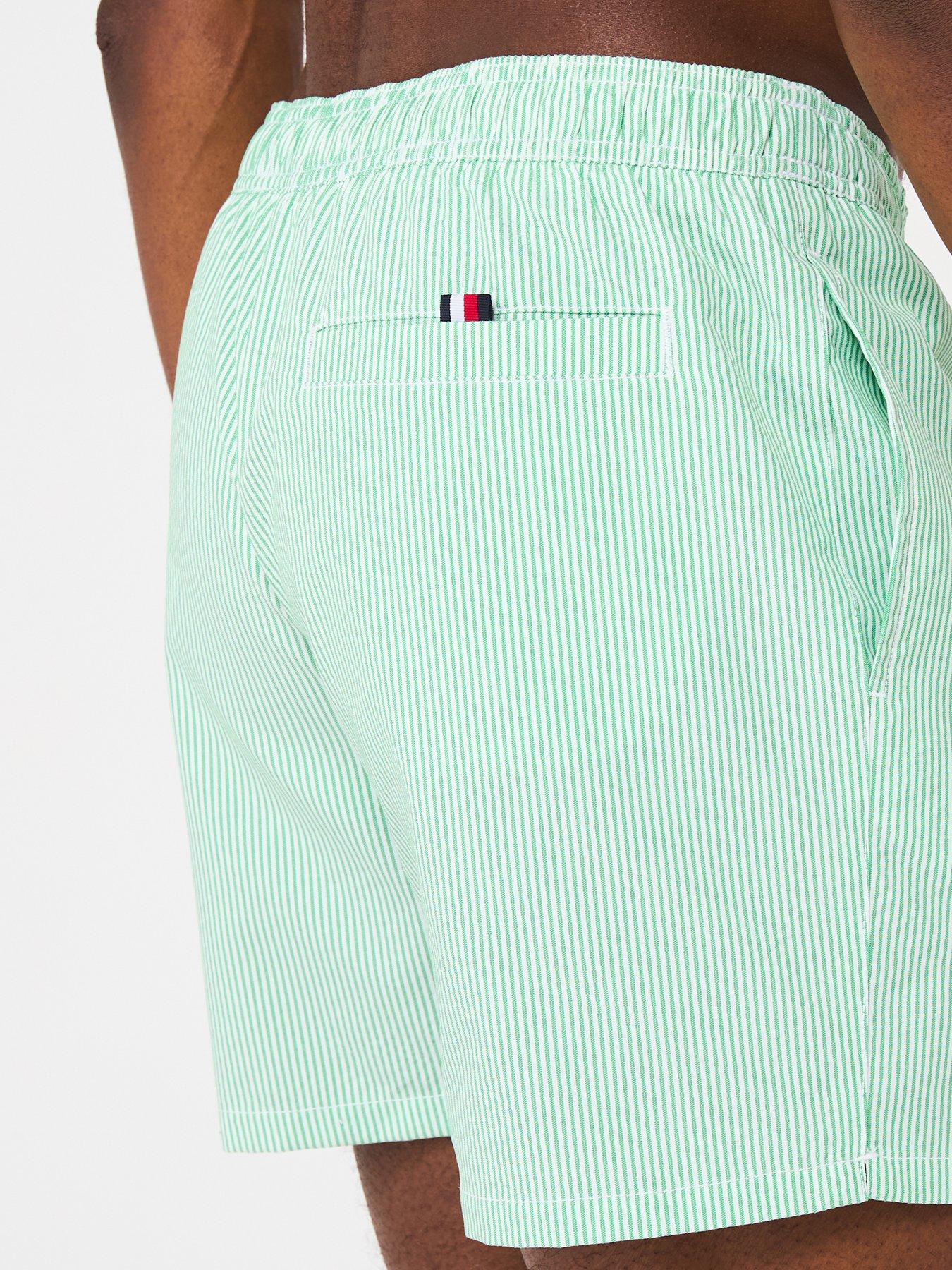 tommy-hilfiger-medium-drawstring-stripe-swim-shorts-light-greendetail