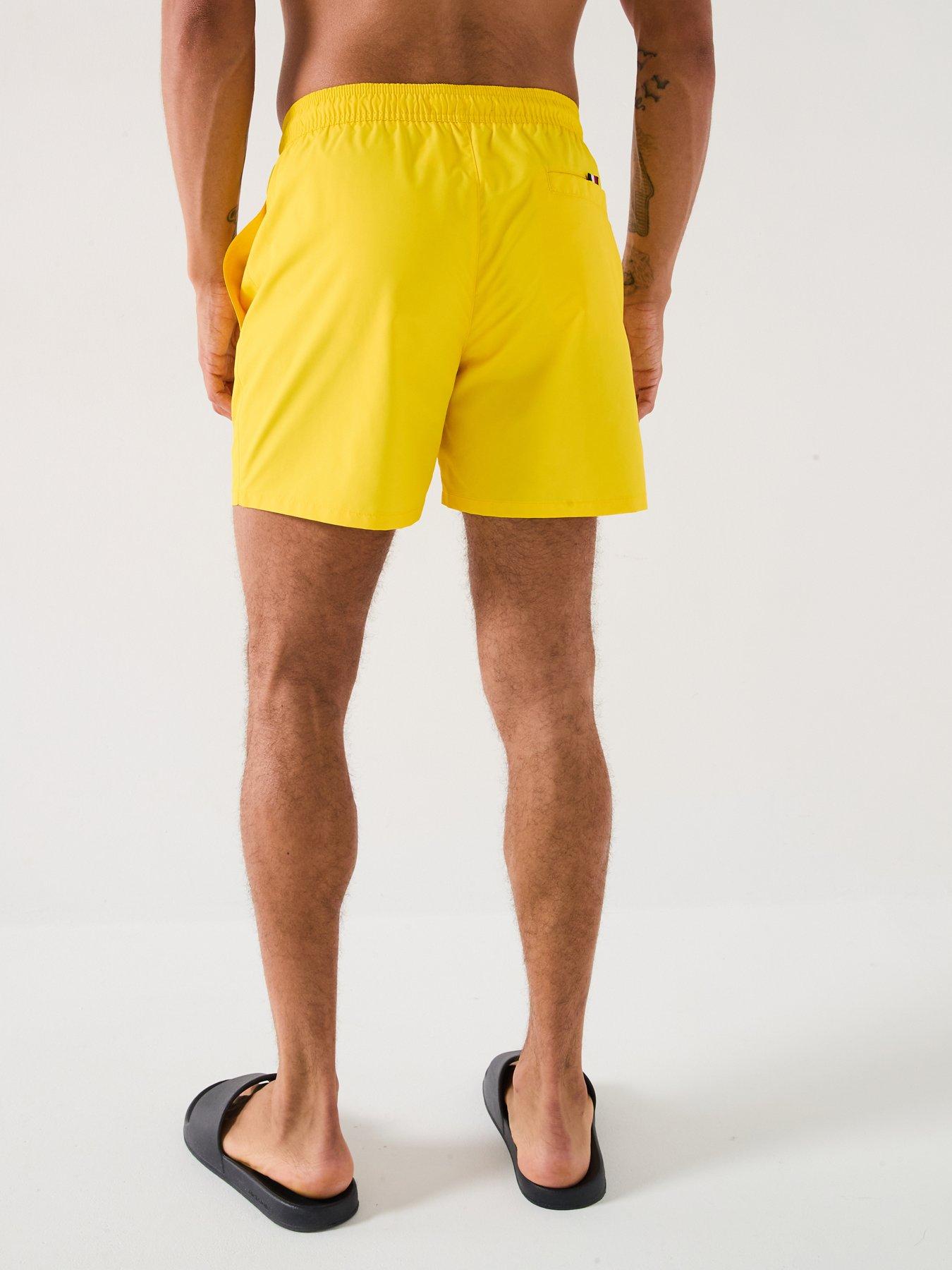 tommy-hilfiger-medium-drawstring-swim-shorts-yellowstillFront