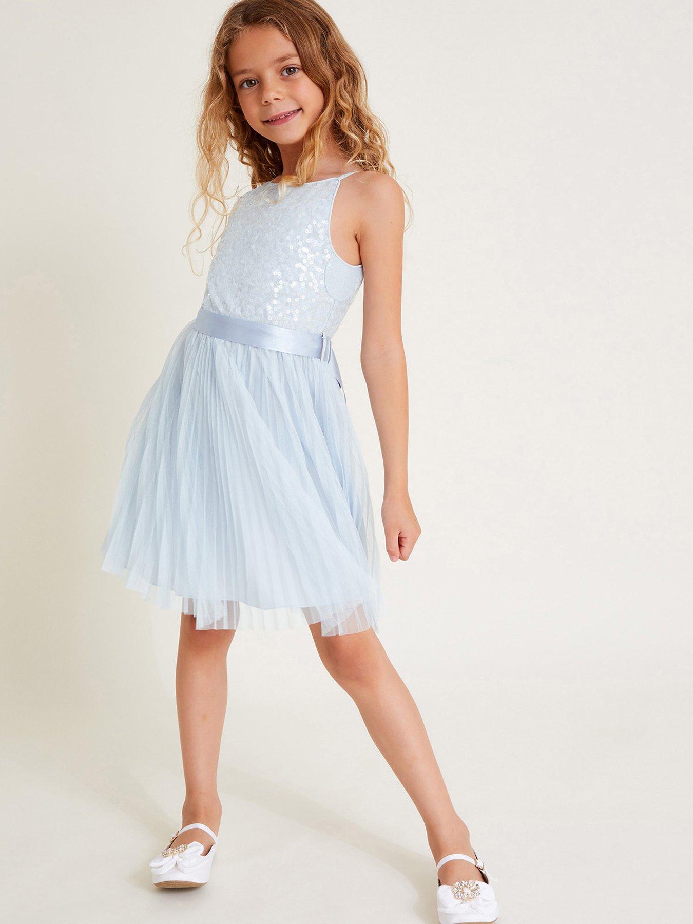 monsoon-girls-keita-sequin-plisse-dress-bluefront