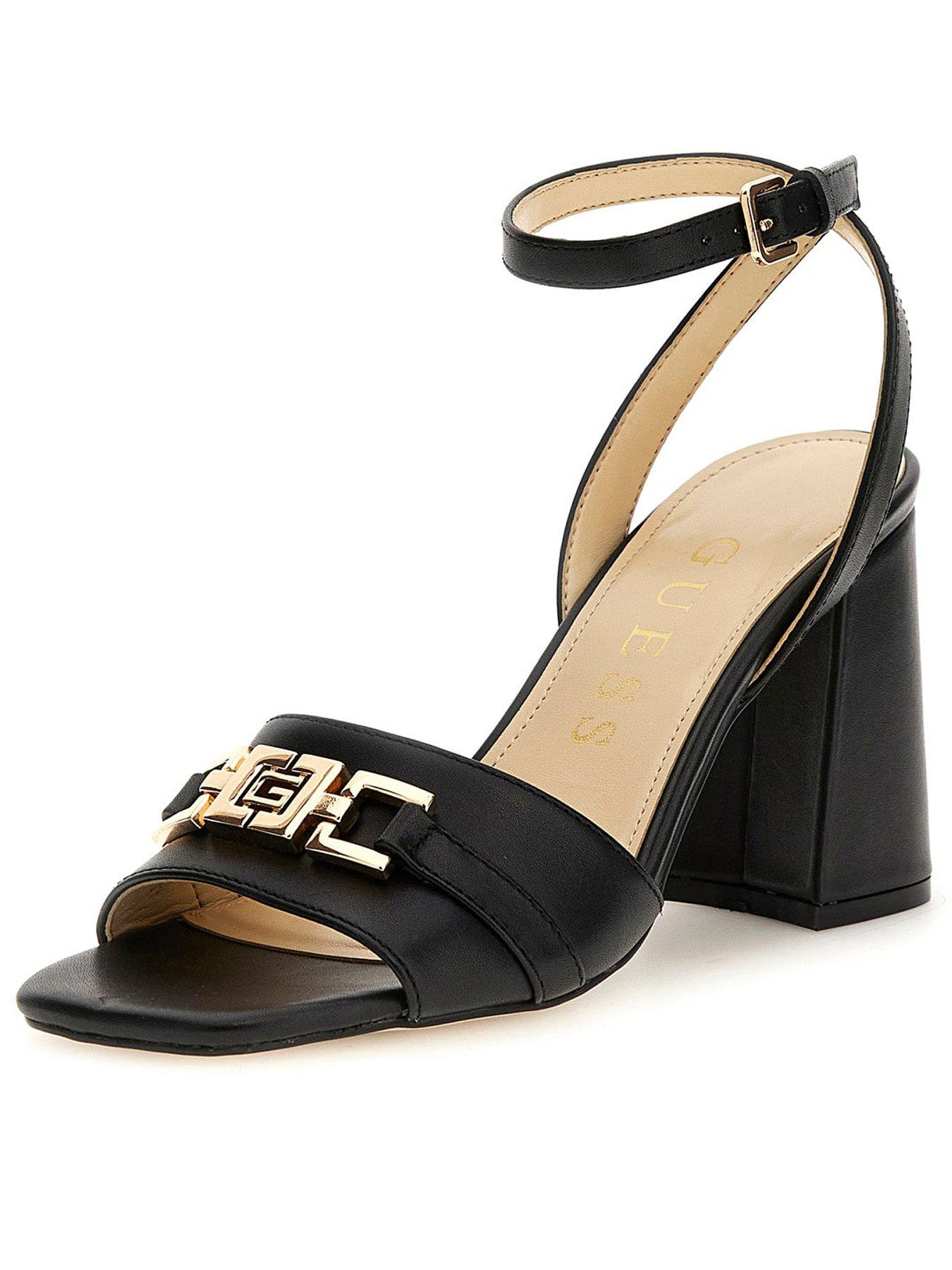 Guess Grato Block Heel Sandal - Black