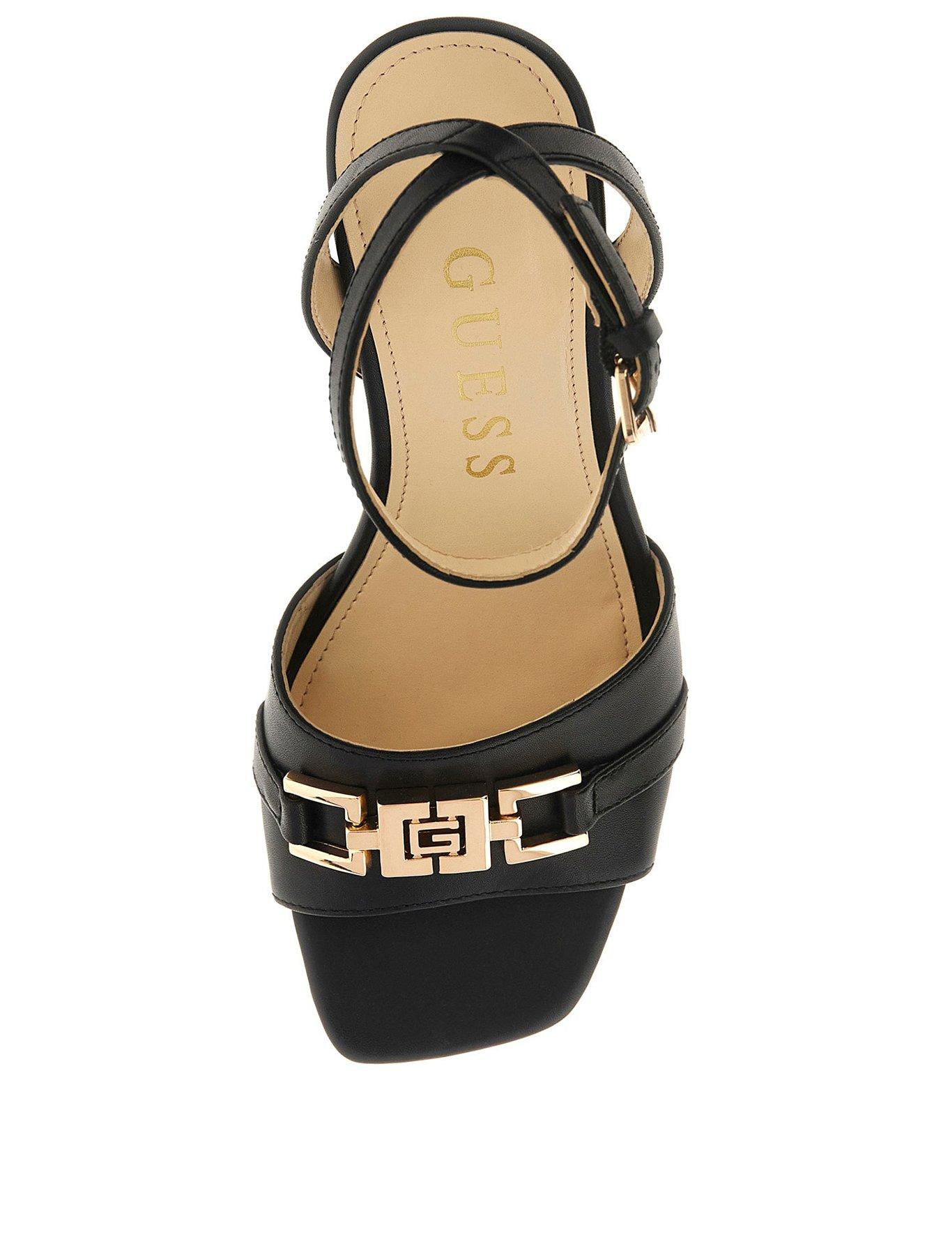 Image 2 of 4 of Guess Grato Block Heel Sandal - Black