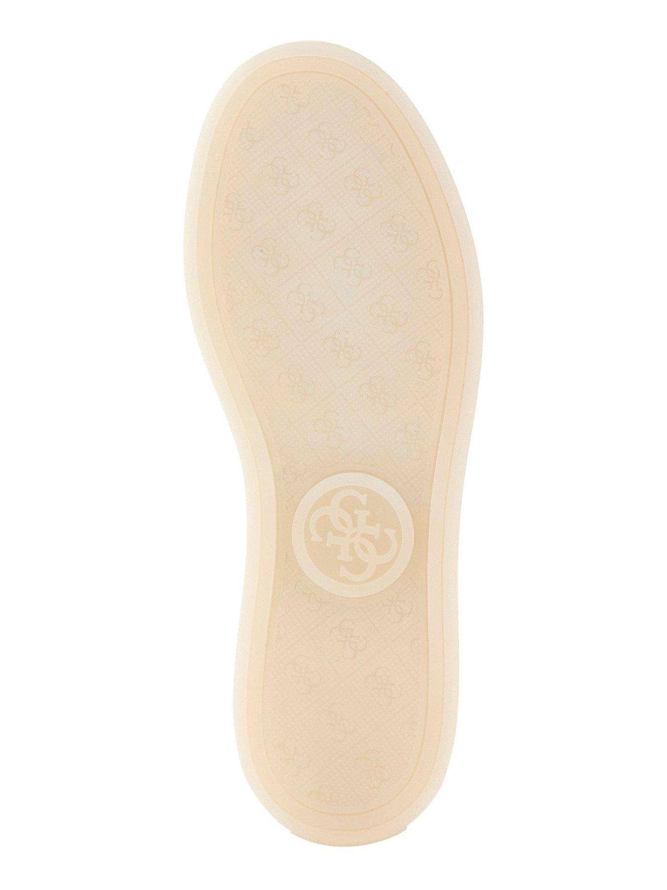 Image 5 of 5 of Guess Jazlie Metallic Sneakers - Silver