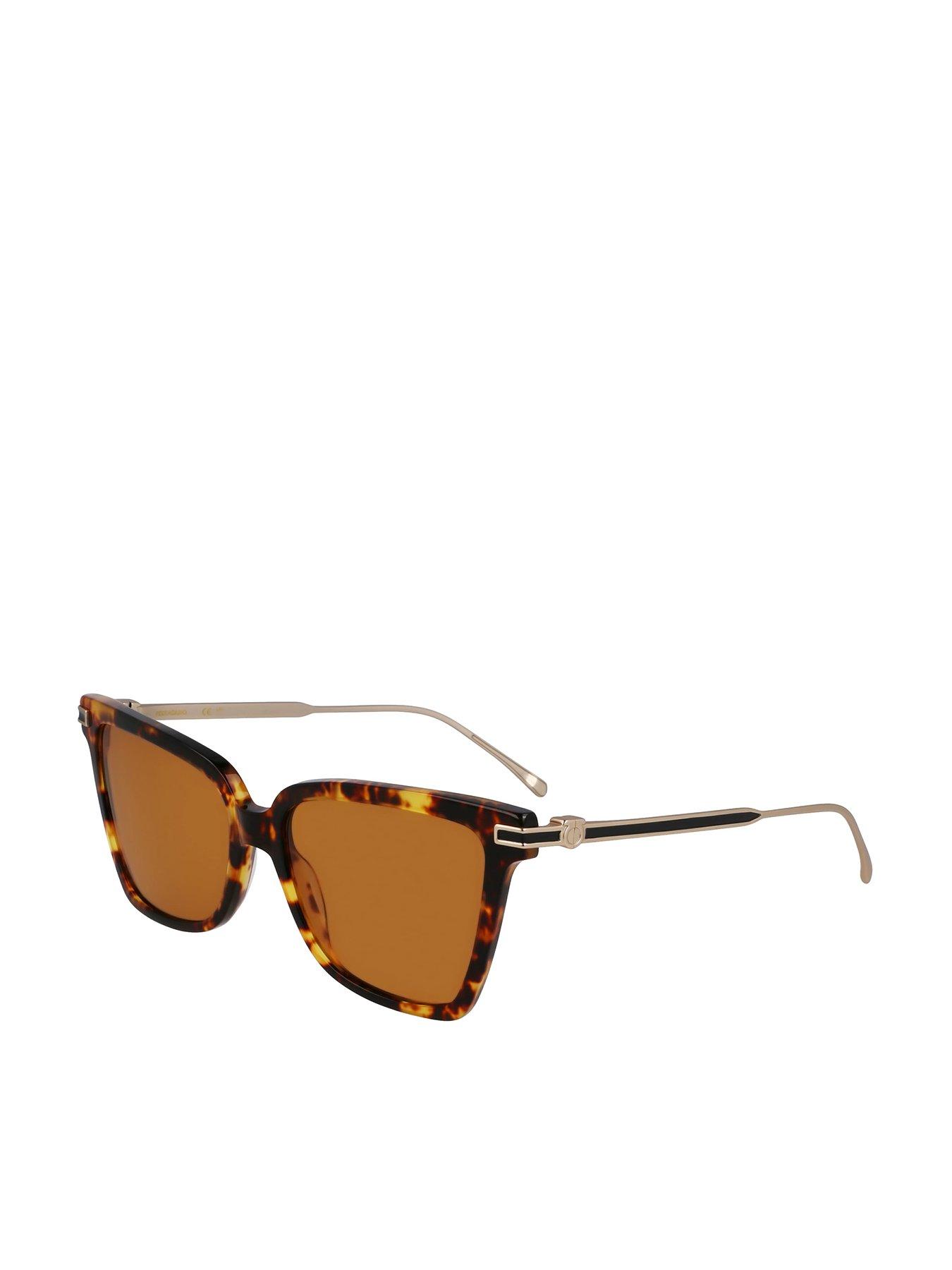 Image of Ferragamo Ferragamo SF2036S Butterfly Acetate Sunglasses