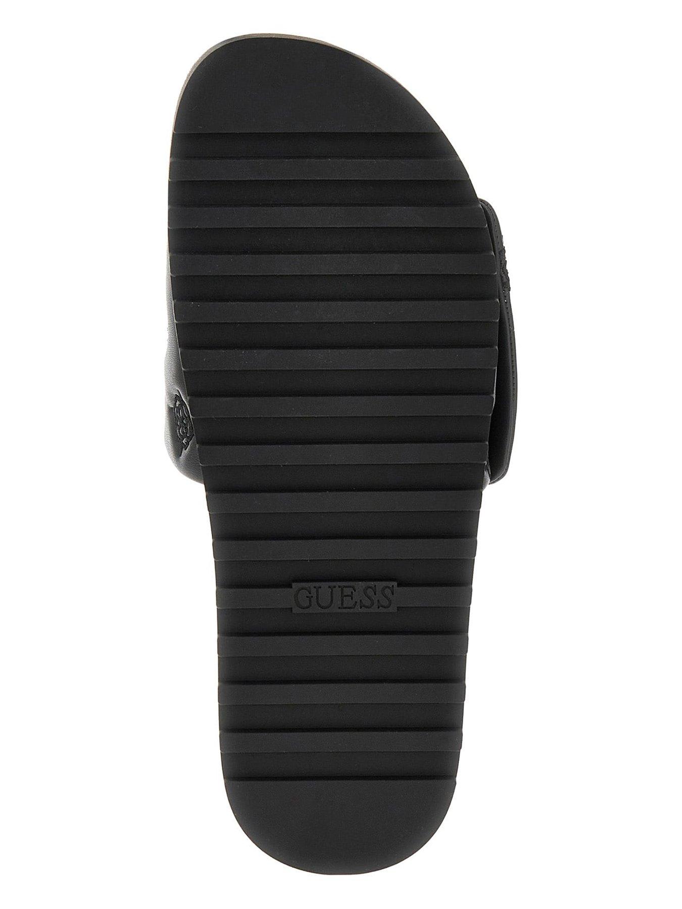Image 5 of 5 of Guess Fabio Puffy Logo Slide - Black