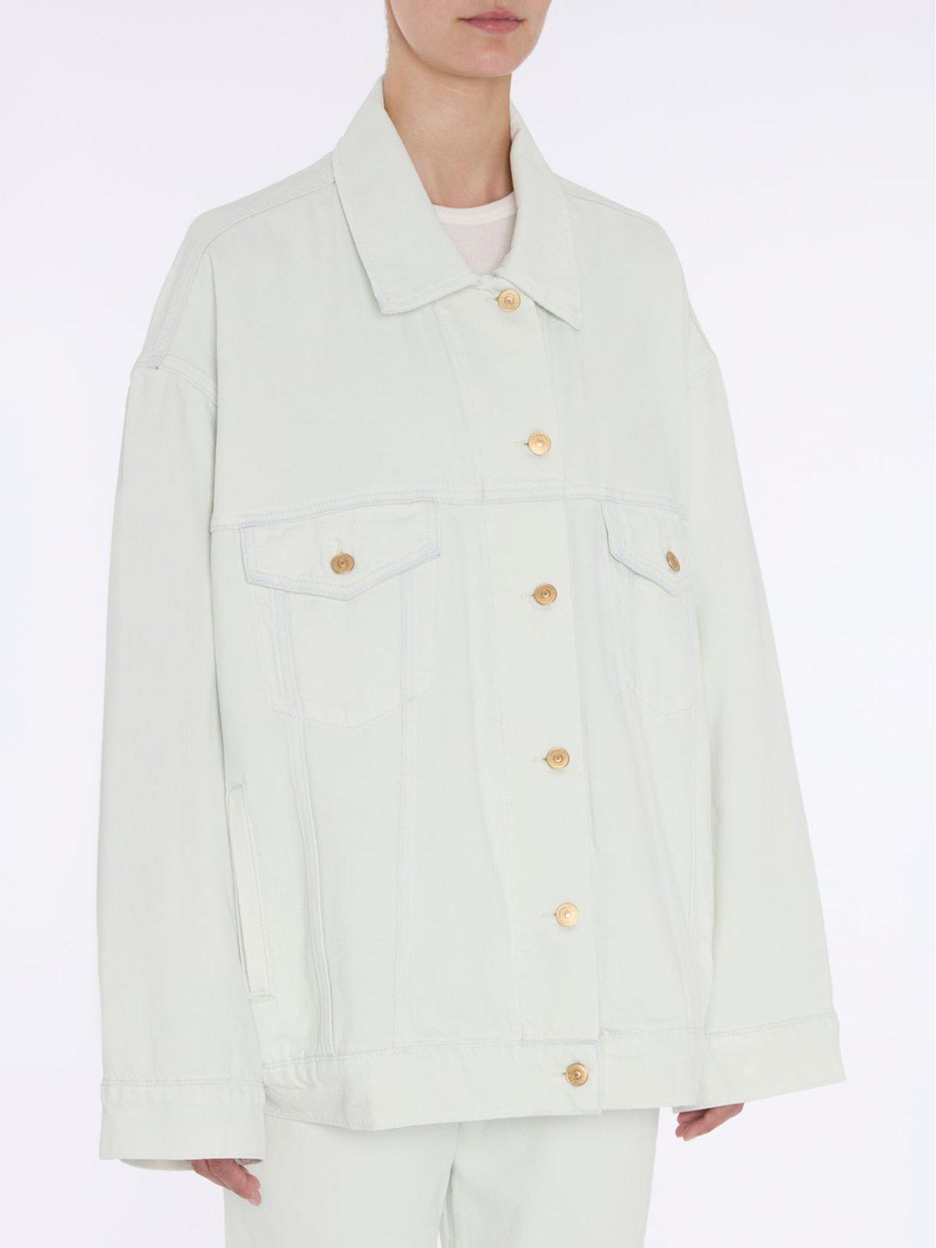 7 FOR ALL MANKIND Oli Trucker Denim Jacket - Cream