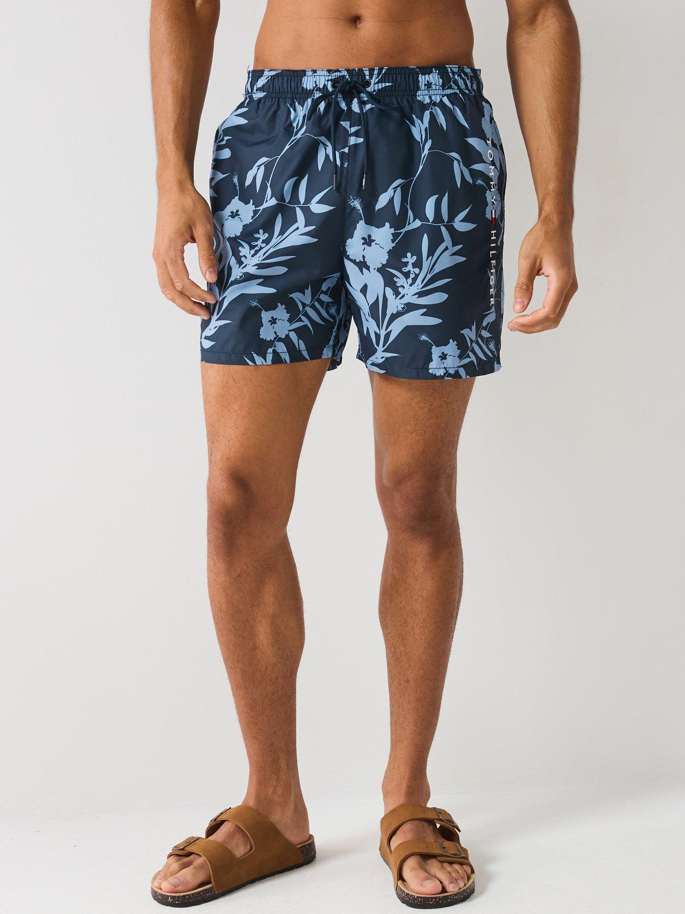 Tommy Hilfiger Medium Drawstring Floral Print Swim Shorts - Dark Floral