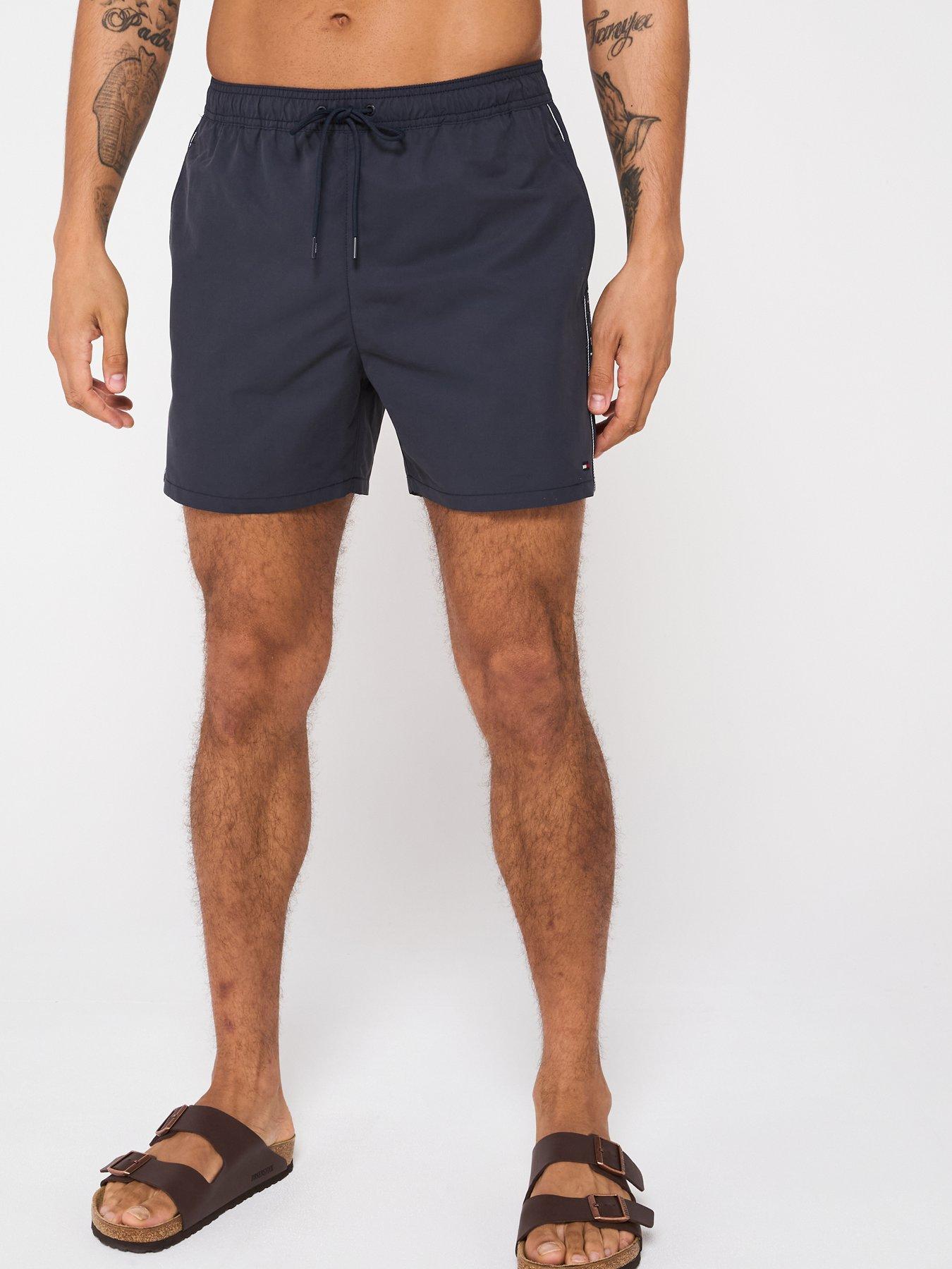 Image of Tommy Hilfiger Medium Drawstring Tape Swimshorts - Navy