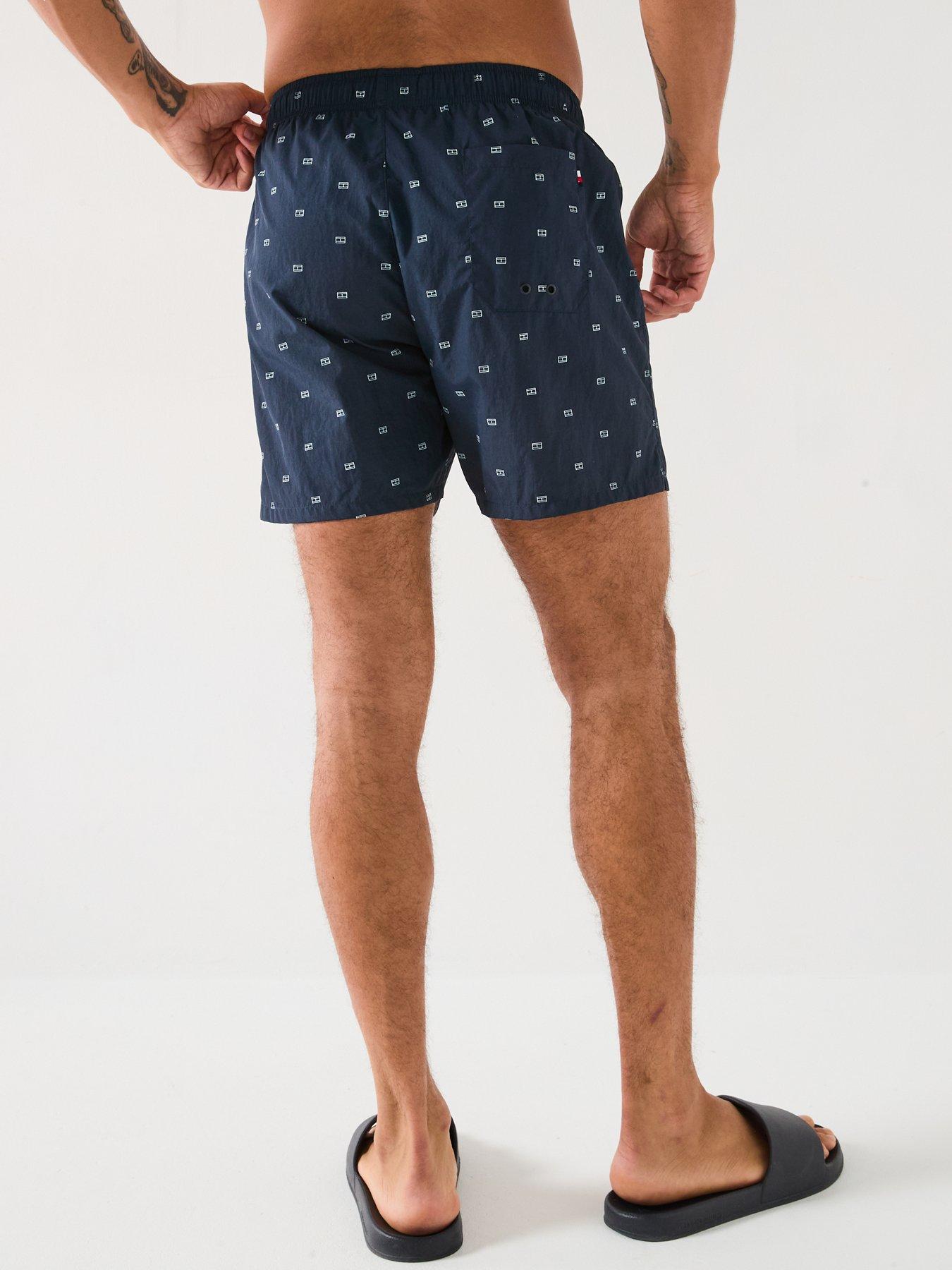tommy-hilfiger-medium-drawstring-flag-print-swim-shorts-navystillFront