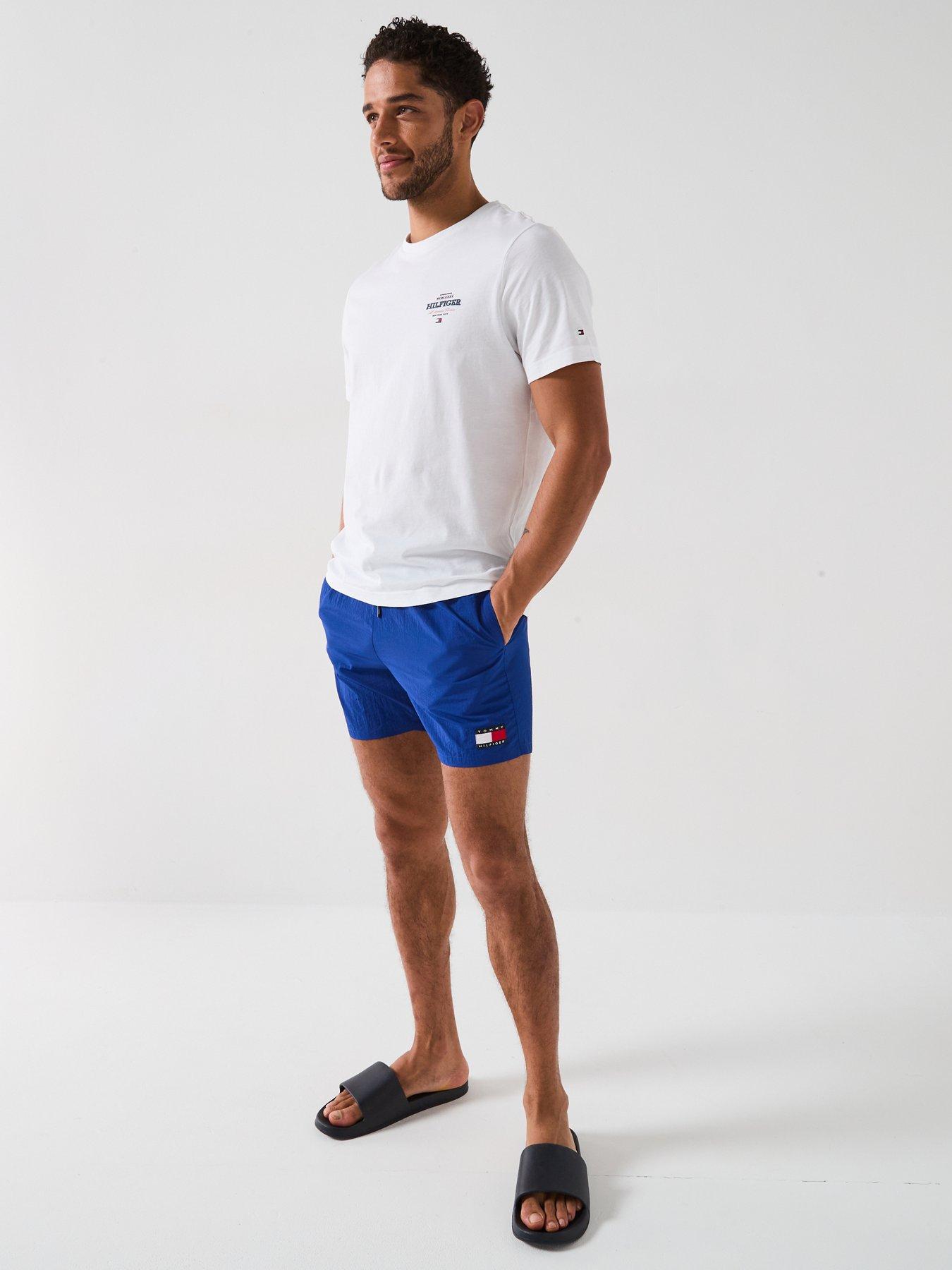Image 3 of 6 of Tommy Hilfiger Medium Drawstring Swimshorts - Blue