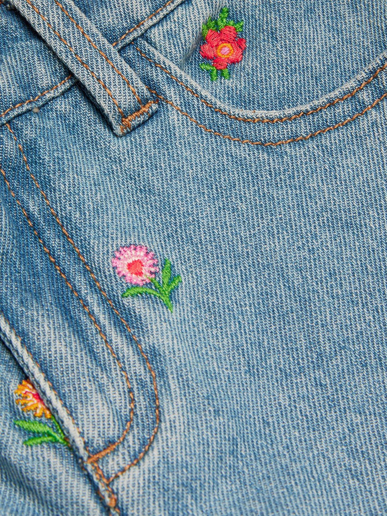 monsoon-girls-floral-embroidered-jeans-blueoutfit