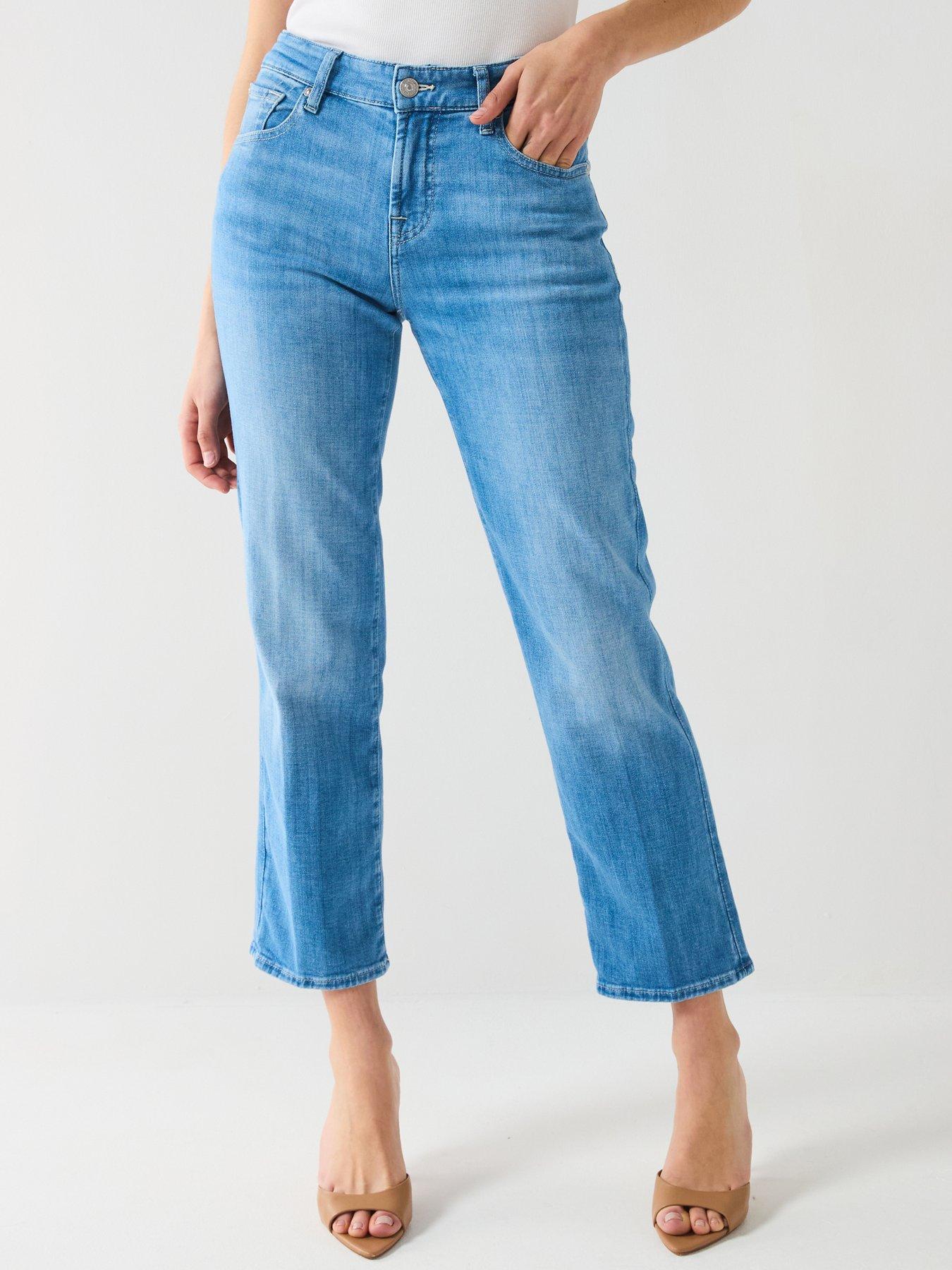 Image of 7 FOR ALL MANKIND Calie Straight Leg Ankle Jeans