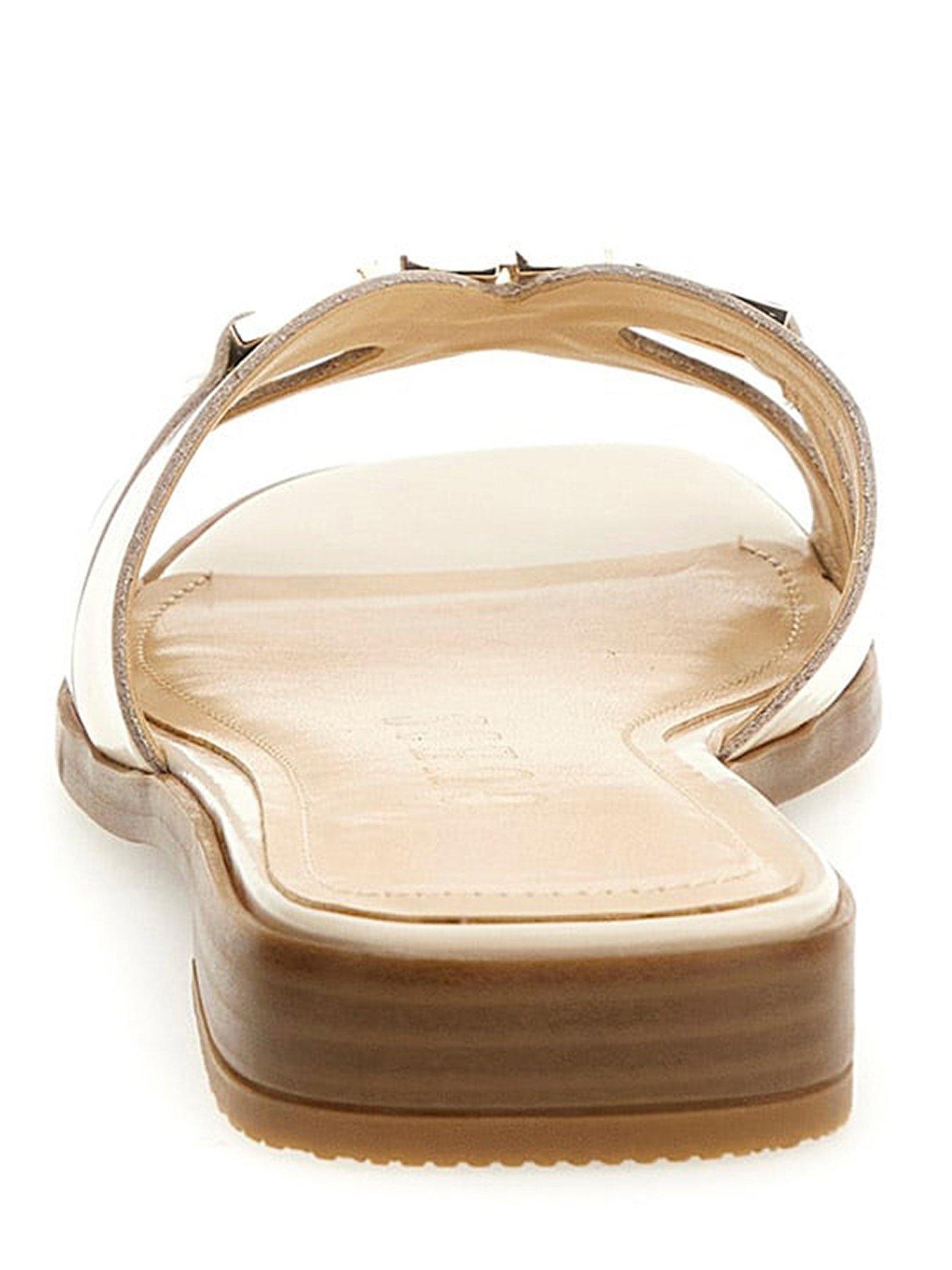 guess-realla-chunky-logo-sandal-creamoutfit