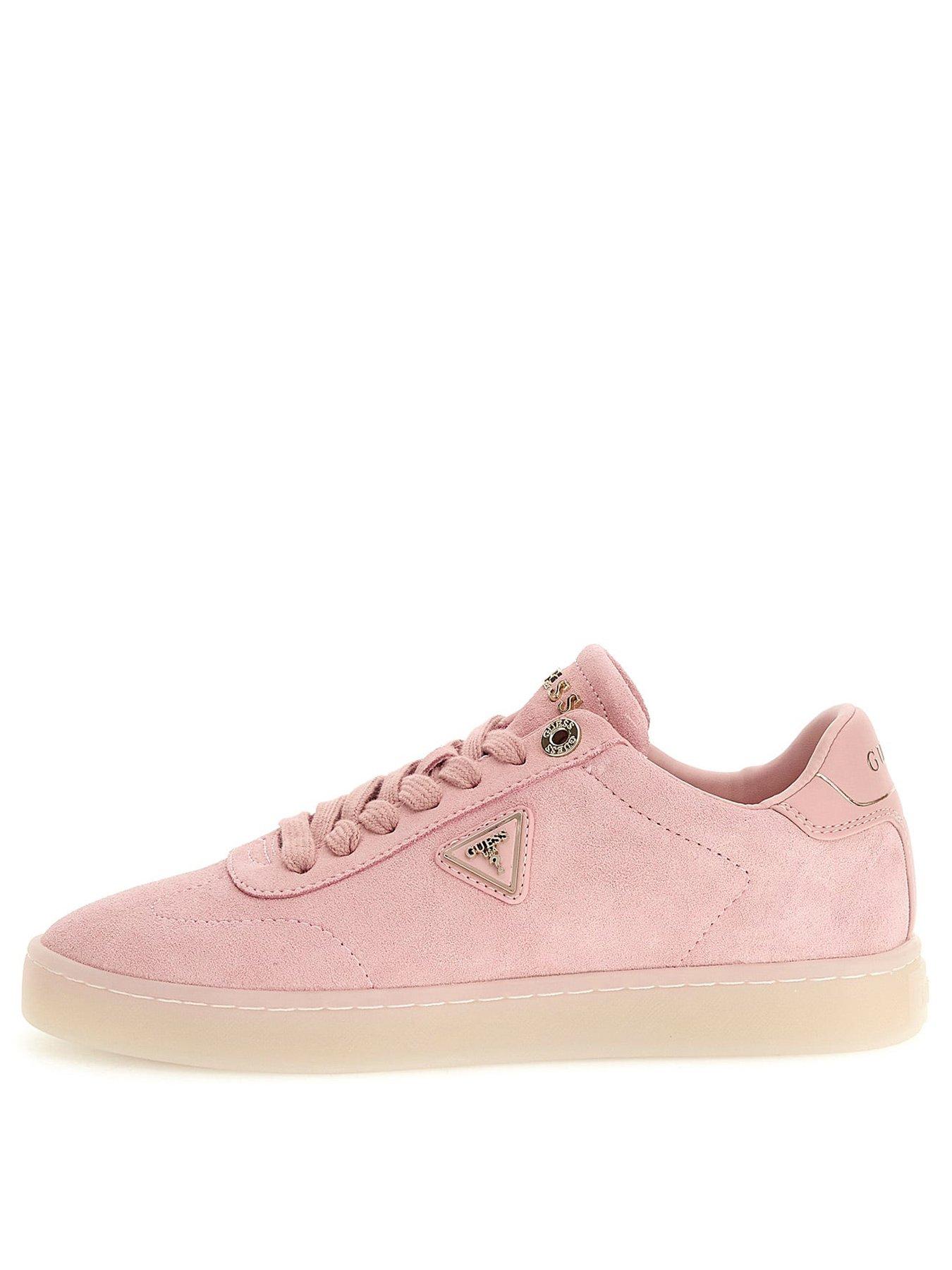 Image 2 of 5 of Guess Jazlie Suede Sneakers - Pink
