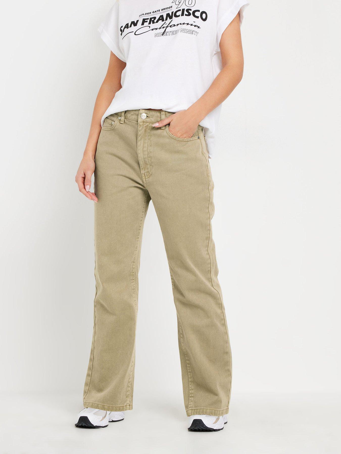 PixieGirl Petite Straight Leg Jean - Natural
