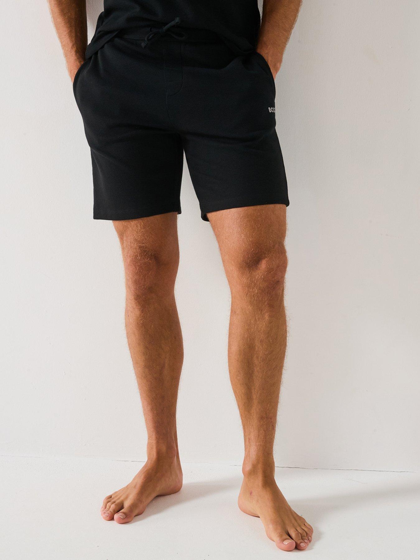 undefined Waffle Loungewear Shorts - Black