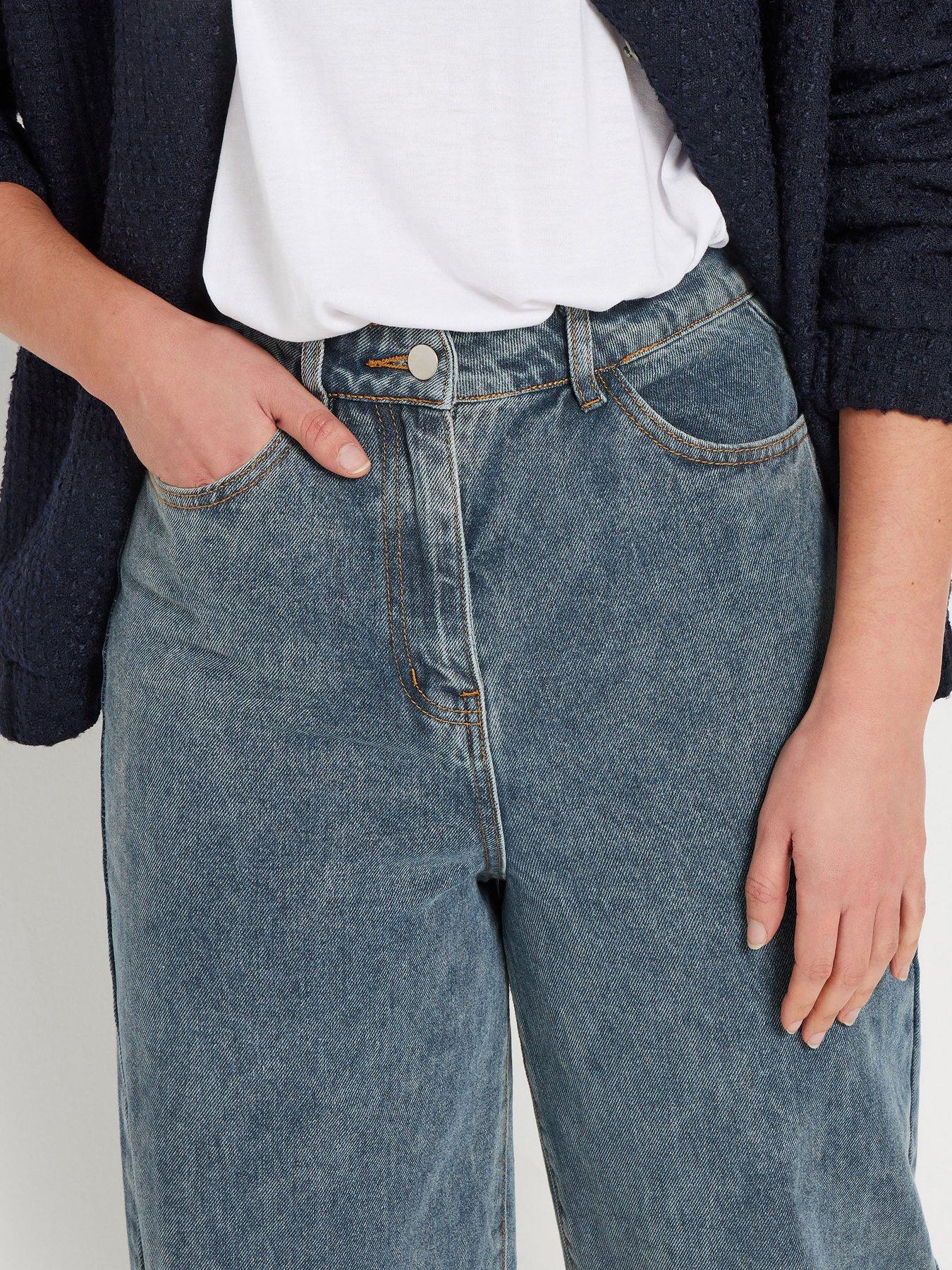 Image 4 of 4 of Long Tall Sally Barrel Leg Jean 34" - Blue