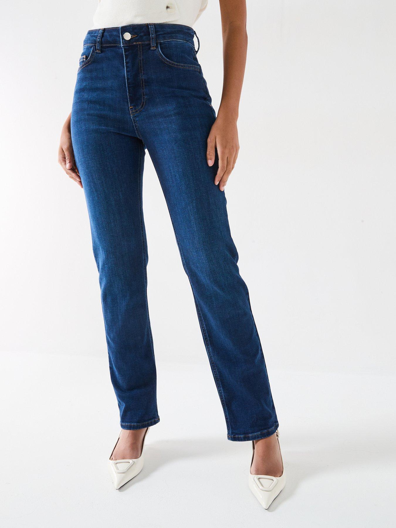 undefined Sculpt Straight Leg Jeans - Dark Wash