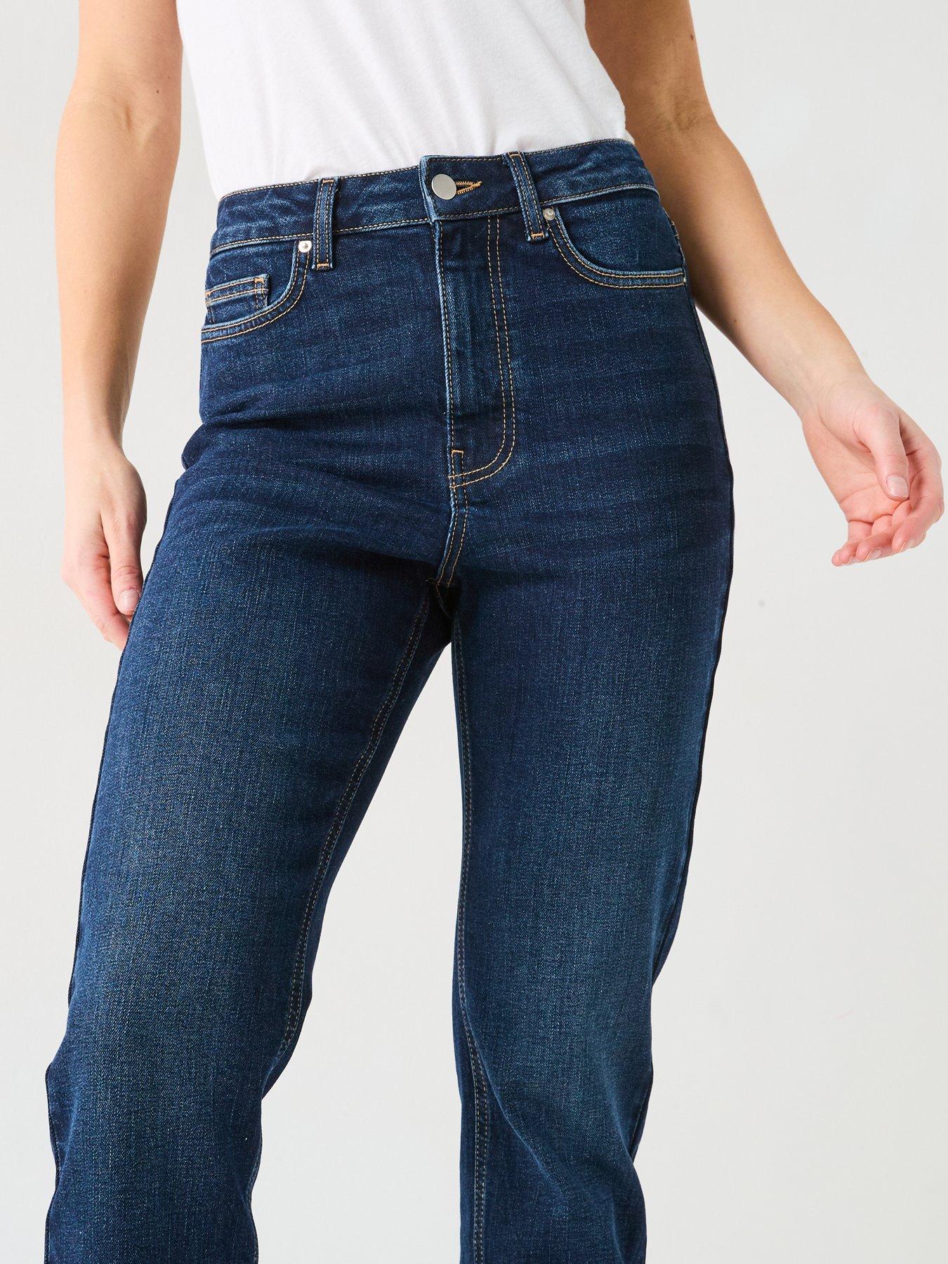 Image 5 of 6 of V by Very Slim Fit High Waist Jeans - Dark Wash