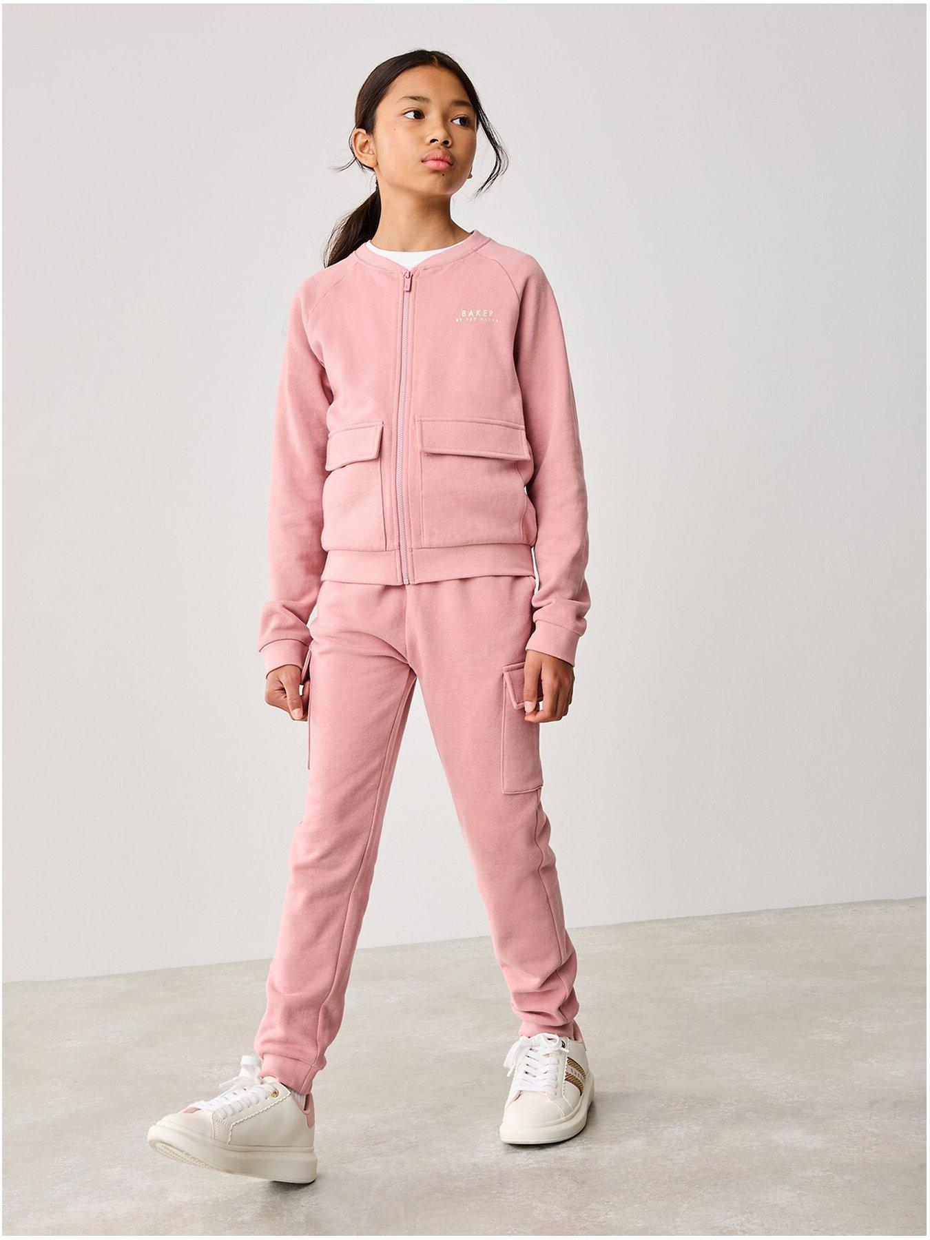 Image of Ted Baker Girls 3 Piece Bomber Jacket Set - Pink