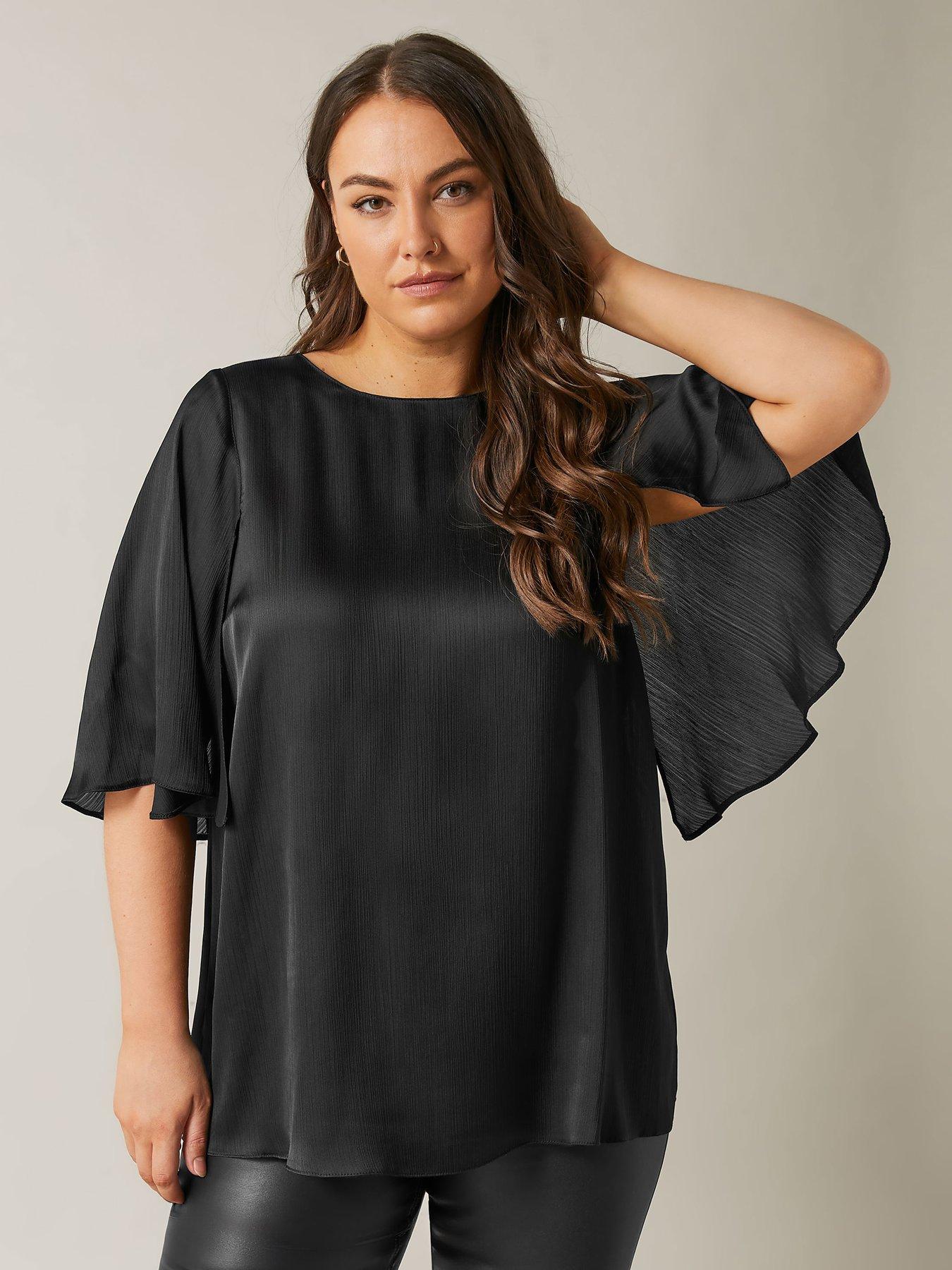 evans-angel-sleeve-top-black