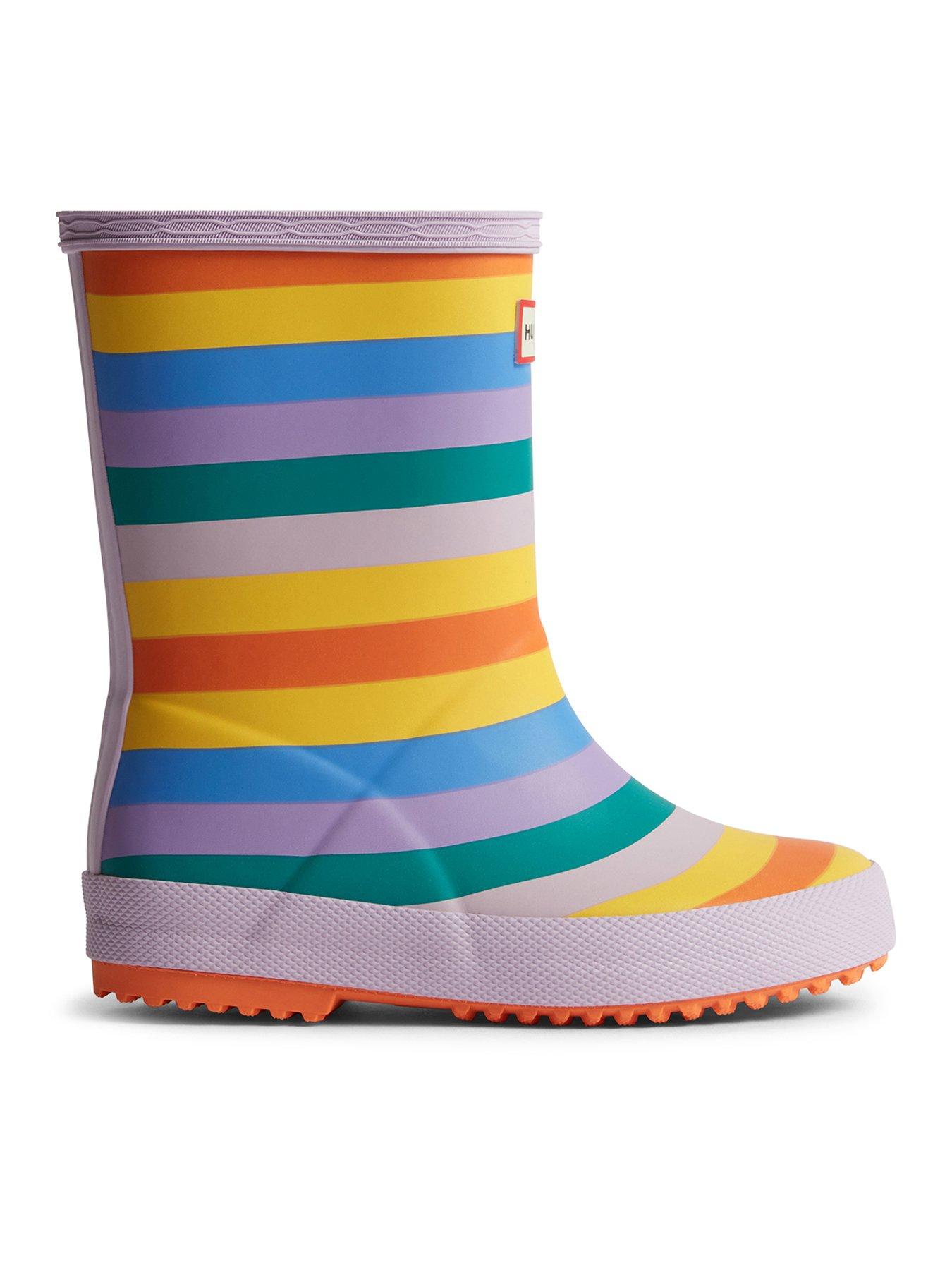 Hunter Kids First Rainbow Wellington Boots - Multi